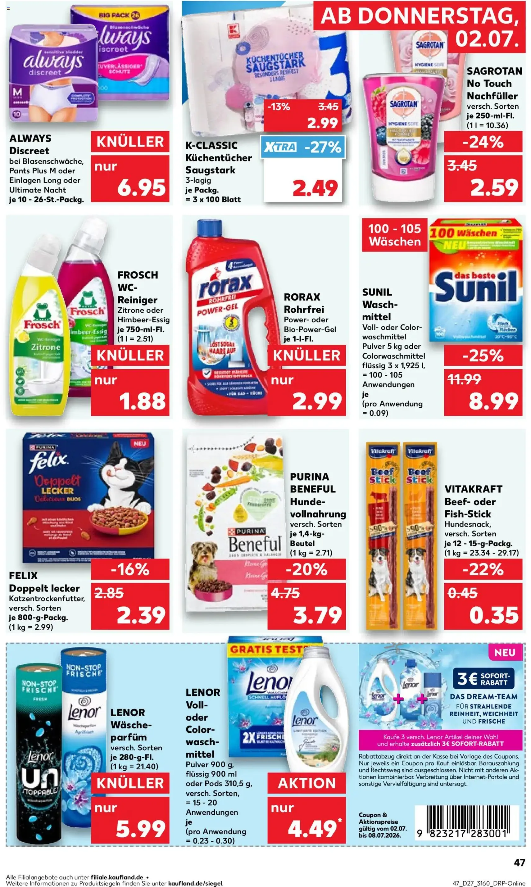 Kaufland Prospekt - Gültiger Prospekt ab 02.07.2026, Seite 47 von insgesamt 64