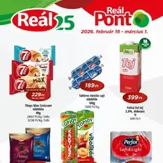 Reál - Akciós újság Pont - szórólap előnézete érvényes 2026.02.18. -tól