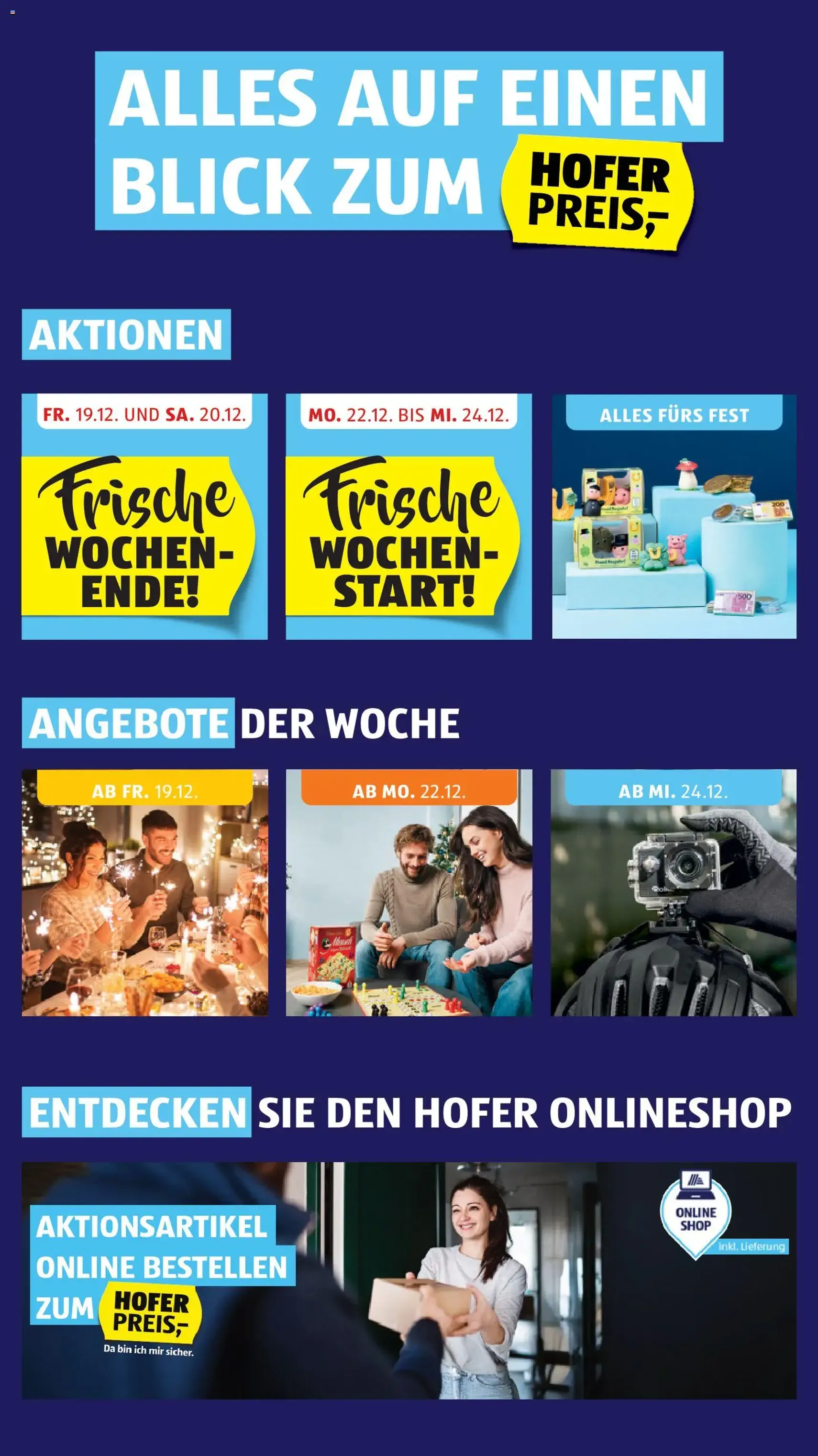 Hofer Flugblatt - Gültiger Prospekt ab 19.12.2025, Seite 2 von insgesamt 41