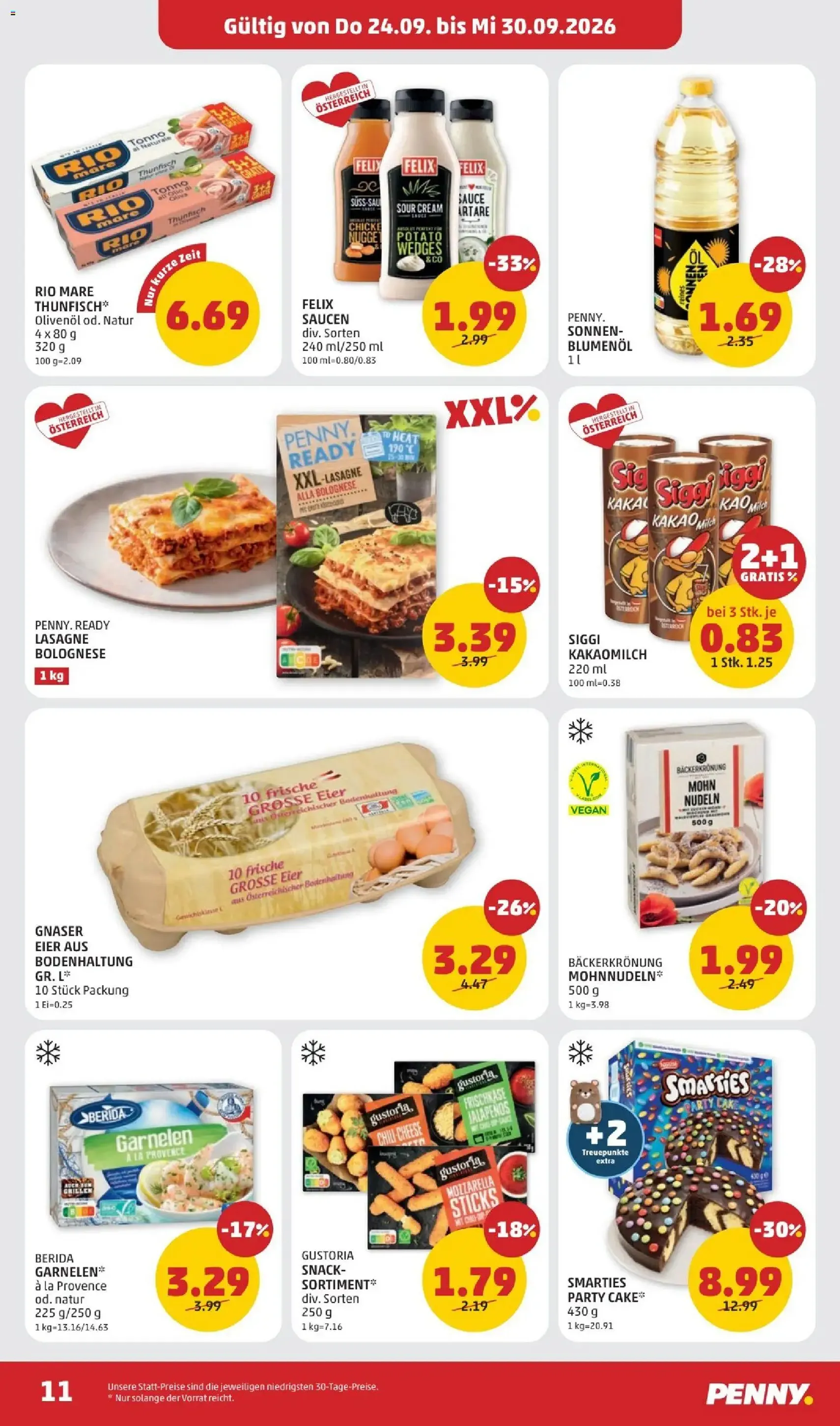 Penny Markt - Flugblatt - Gültiger Prospekt ab 24.09.2026, Seite 11 von insgesamt 28