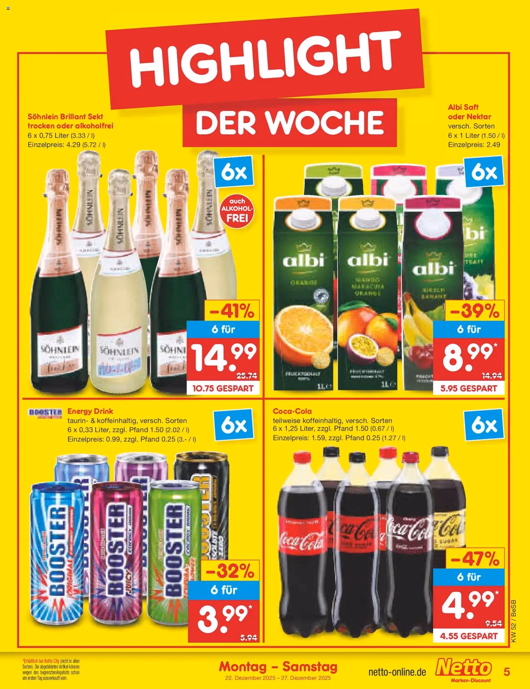 Netto Marken-Discount Prospekt - Gültiger Prospekt ab 22.12.2025, Seite 5 von insgesamt 58