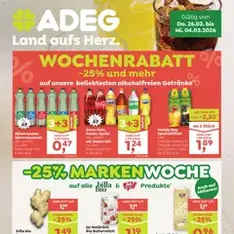 ADEG Flugblatt - Prospekt Vorschau gültig ab 26.02.2026