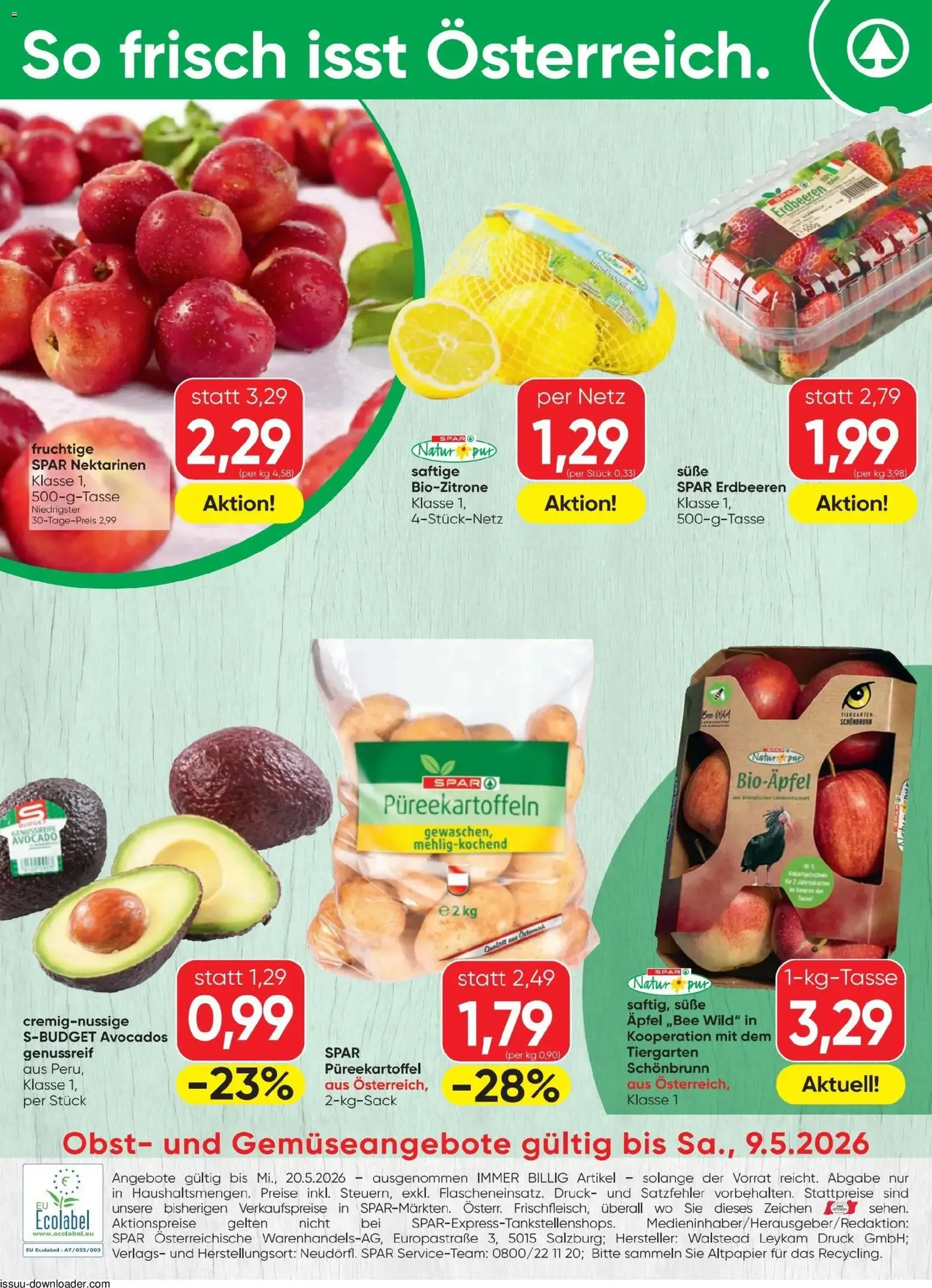 Spar - Flugblatt - Gültiger Prospekt ab 07.05.2026, Seite 20 von insgesamt 20