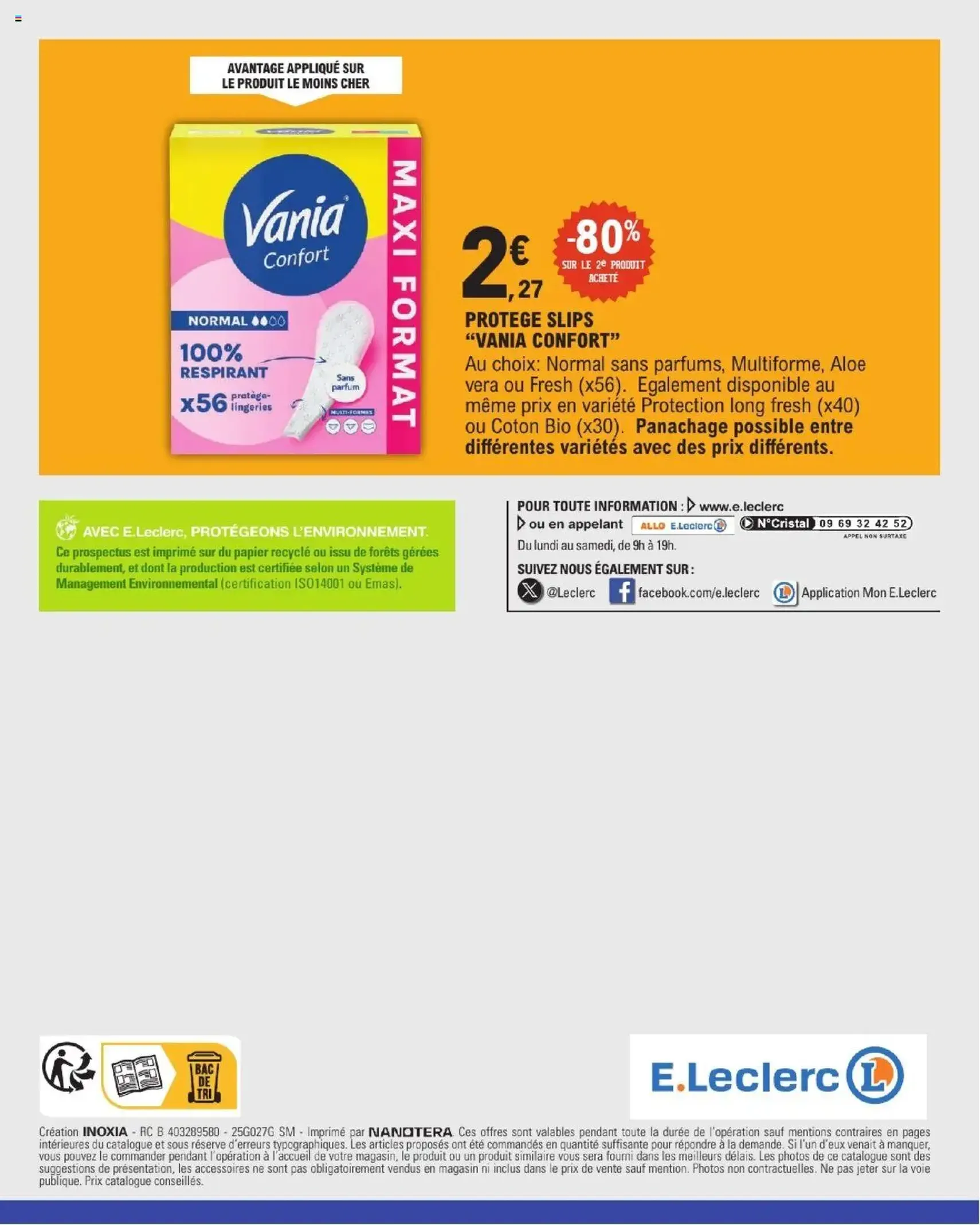 E.Leclerc catalogue semaine 36 - brochure valable à partir du 02/09/2025, page 24 sur 24 E.Leclerc catalogue semaine 36 - brochure valable à partir du 02/09/2025, page 24 sur 24