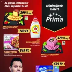 CBA Príma Akciós újság - szórólap előnézete érvényes 2025.08.14. -tól