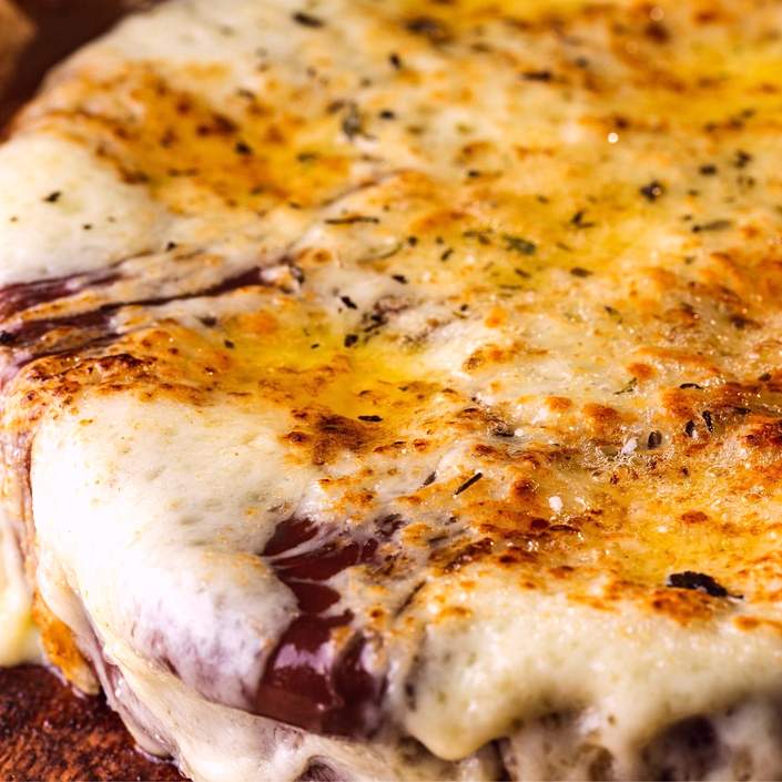 Buenísimo queso provolone al horno