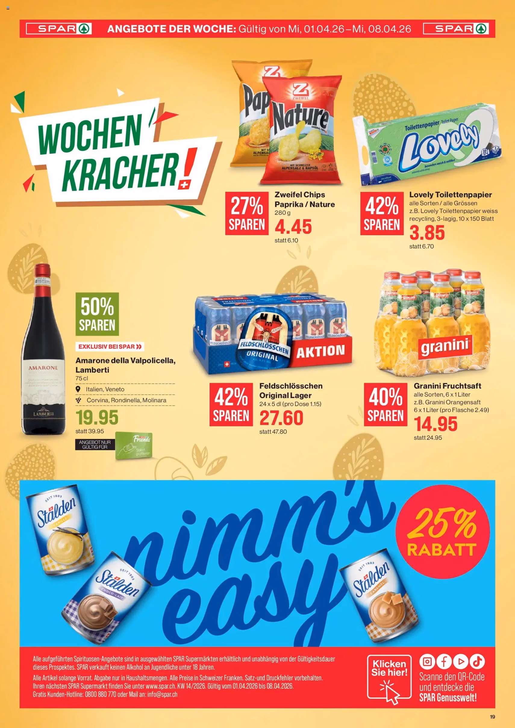 SPAR aktionen - Gültiger Prospekt ab 01.04.2026, Seite 19 von insgesamt 19