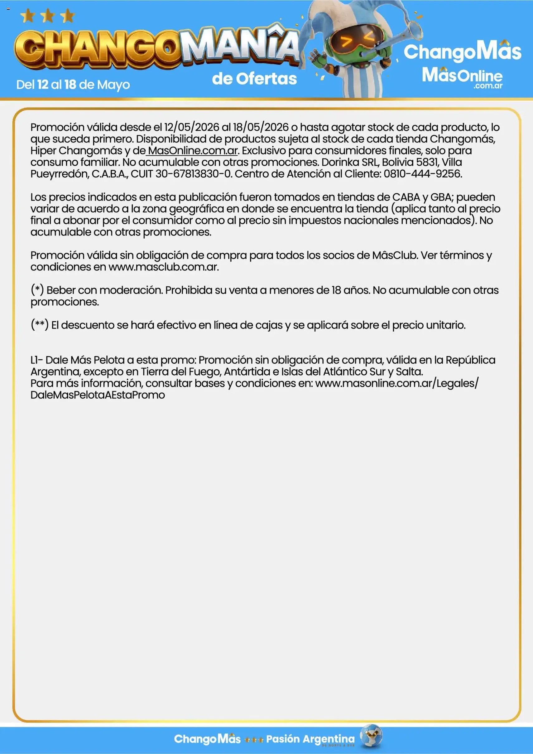 Changomas ofertas - folleto válido desde 12/05/2026 página 11 de 11