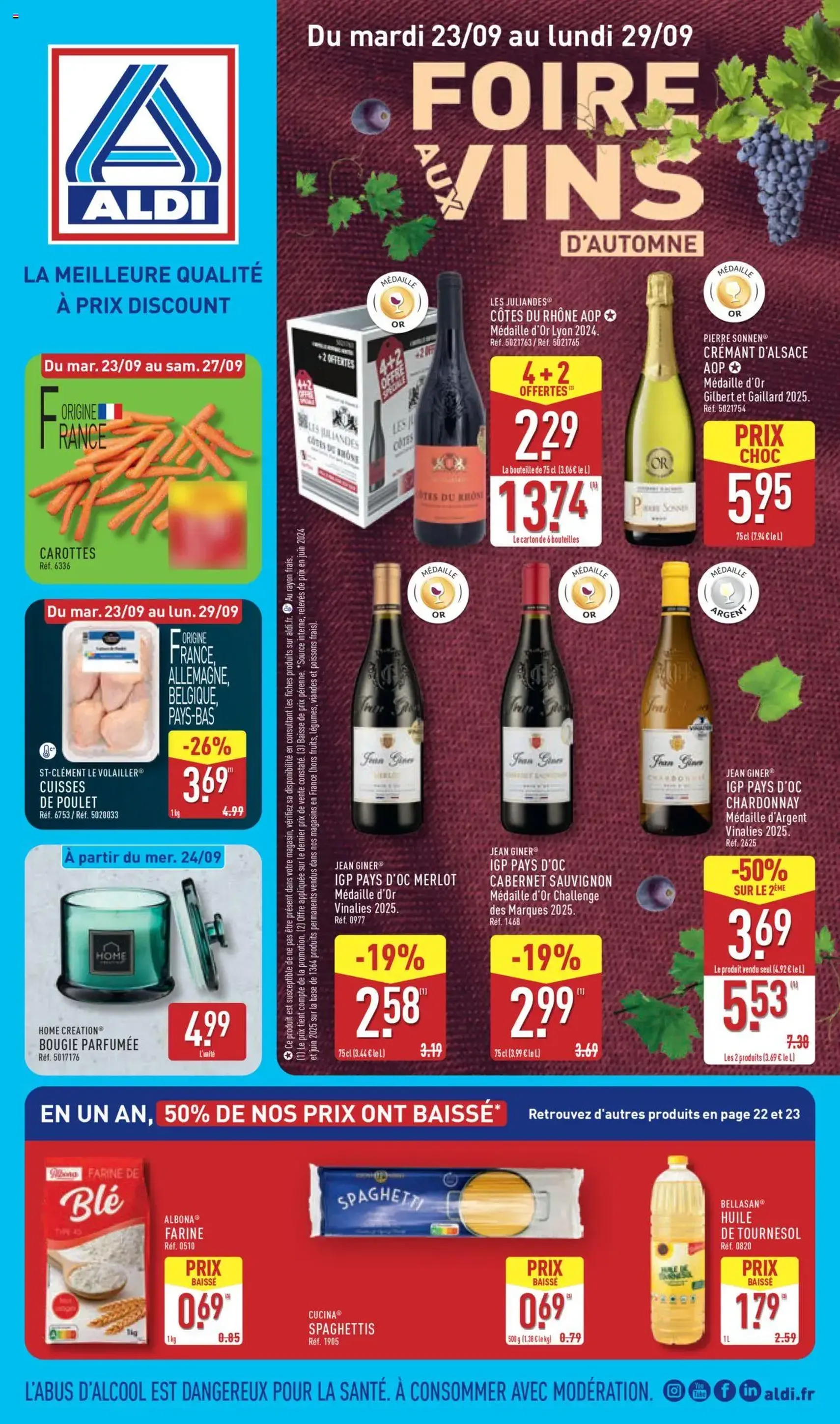 Aldi catalogue semaine 39 - brochure valable à partir du 23/09/2025, page 1 sur 57 Aldi catalogue semaine 39 - brochure valable à partir du 23/09/2025, page 1 sur 57