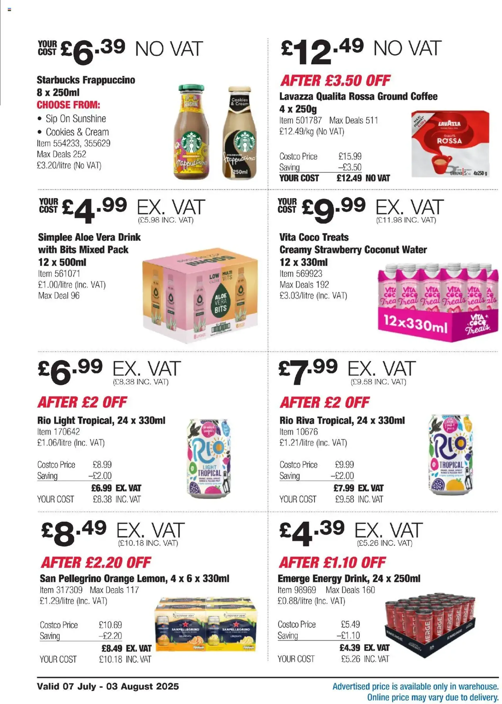 Costco - ENGLAND ONLY - valid flyer from 07/07/2025, page 14 of 36