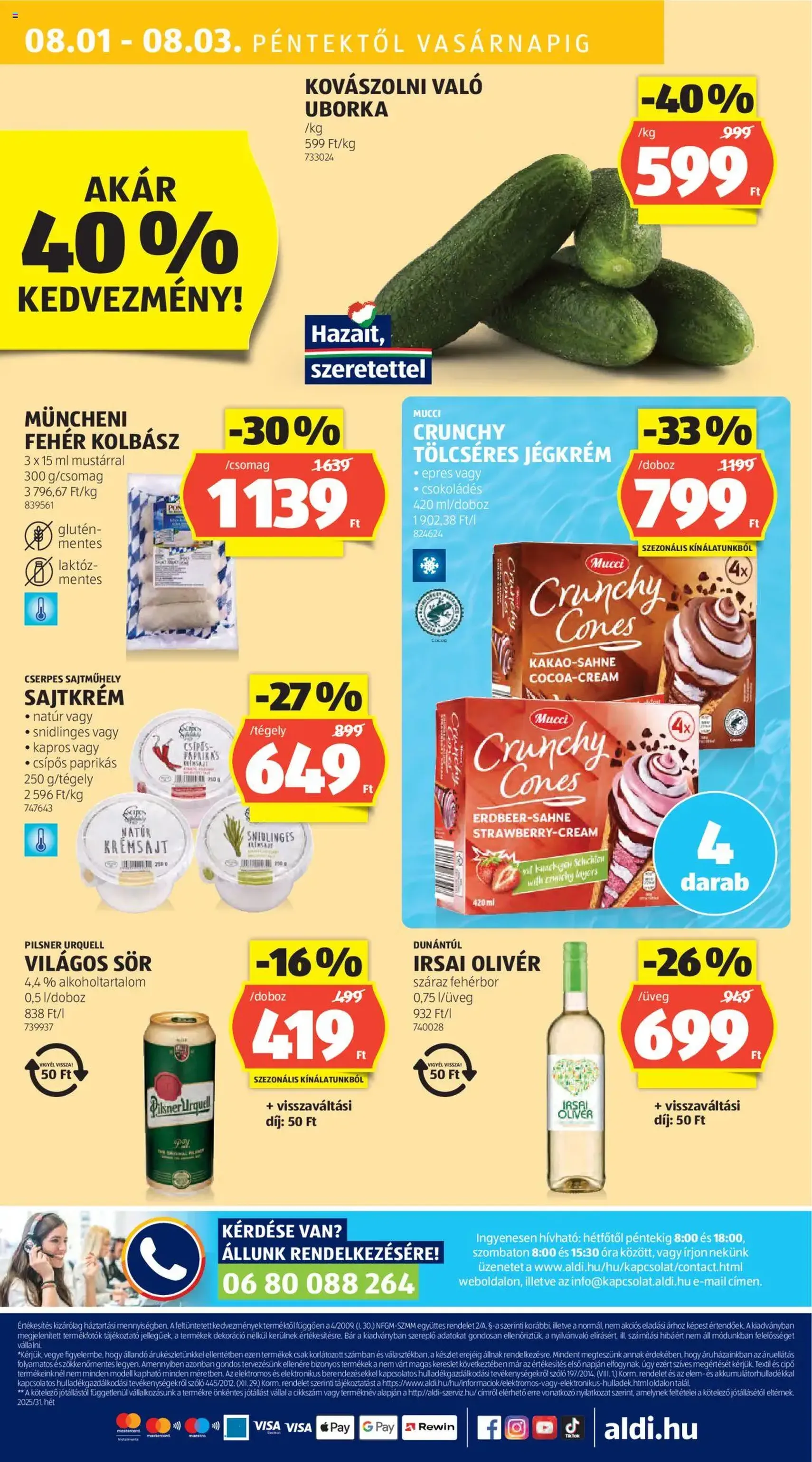 Aldi Akciós újság - 2025.07.31. érvényes szórólap 54 oldal 54 oldalból Aldi Akciós újság - 2025.07.31. érvényes szórólap 54 oldal 54 oldalból