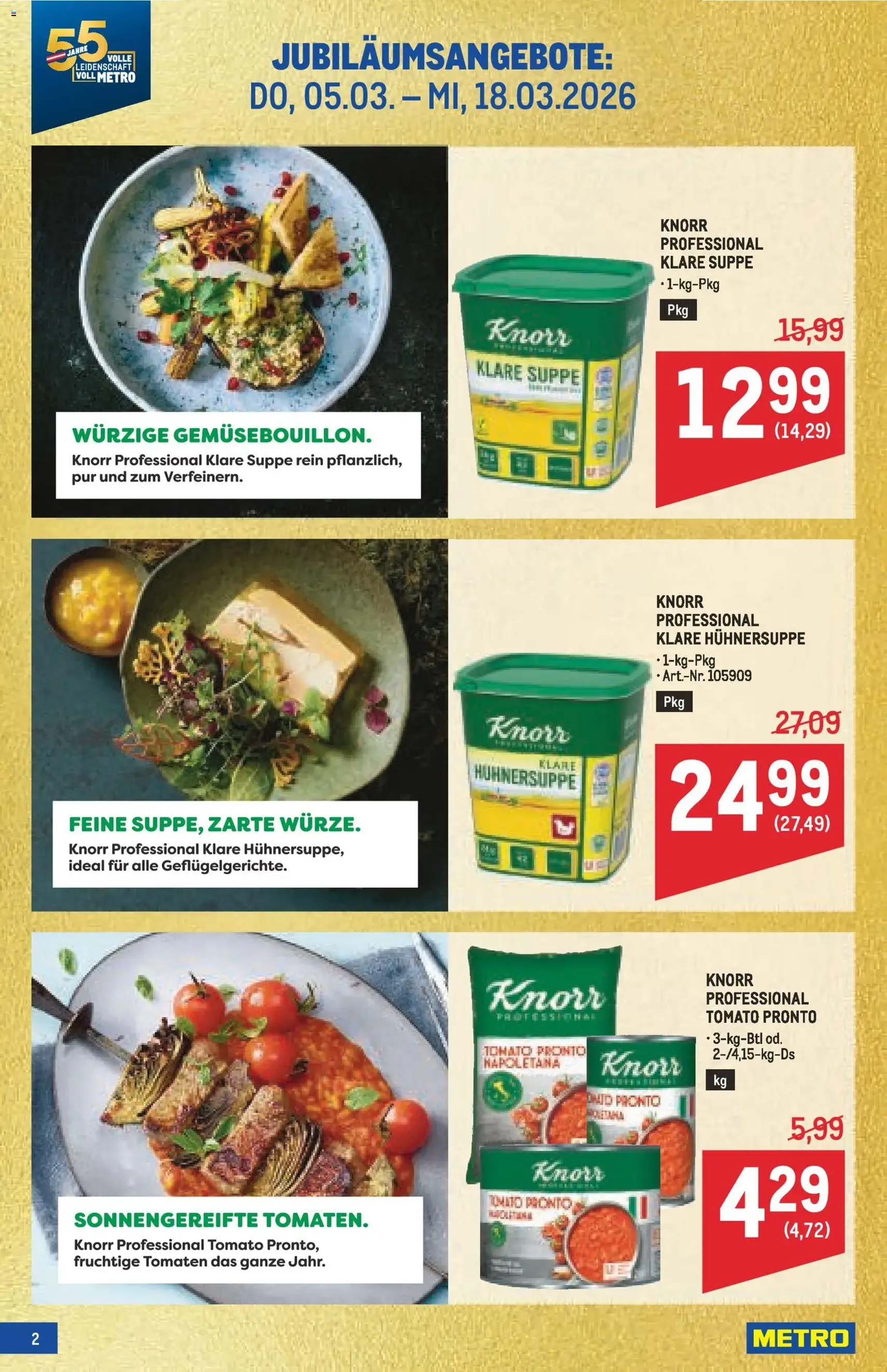 Metro angebote Profi - Gültiger Prospekt ab 05.03.2026, Seite 2 von insgesamt 72