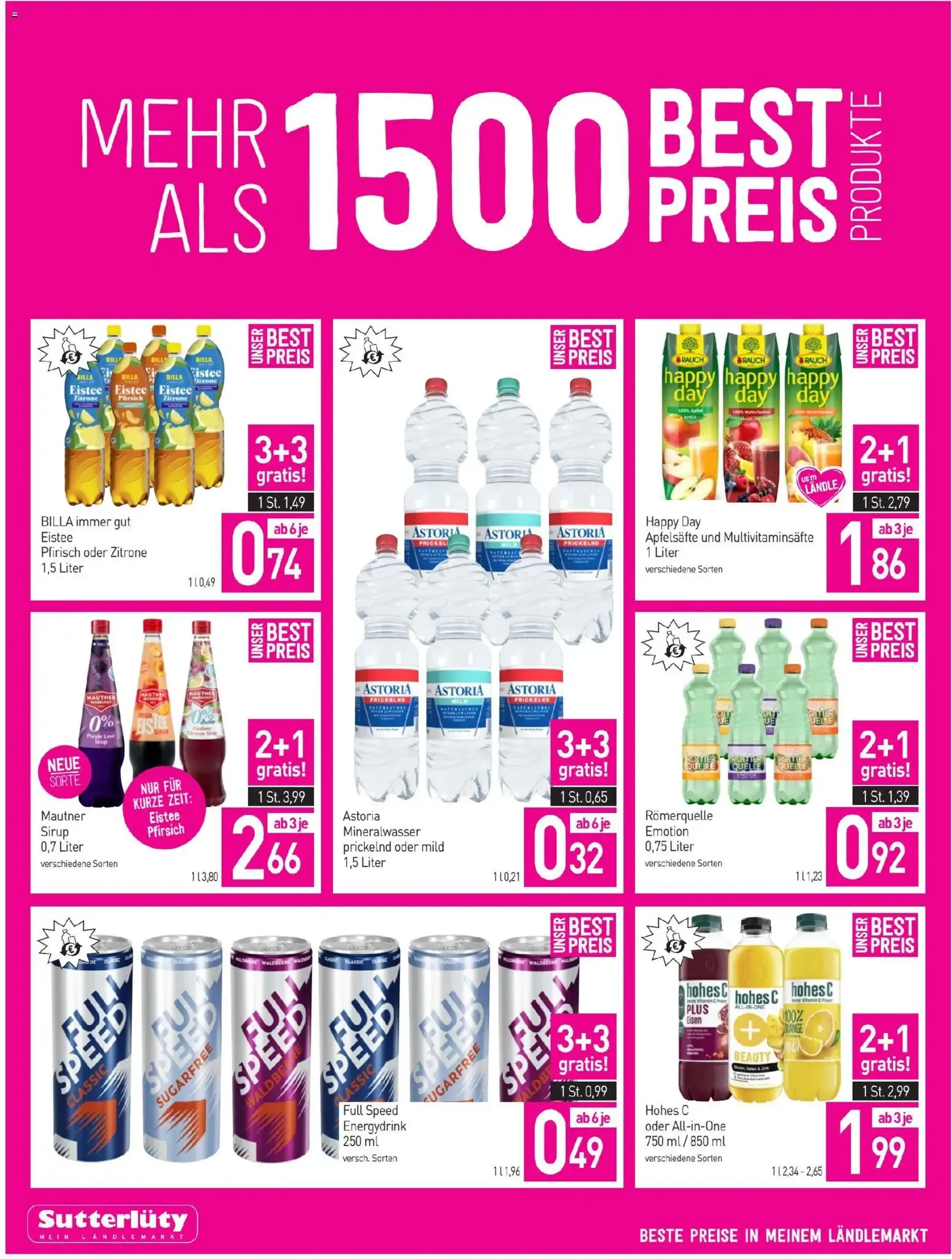 Sutterlüty Flugblatt - Gültiger Prospekt ab 23.04.2026, Seite 2 von insgesamt 20