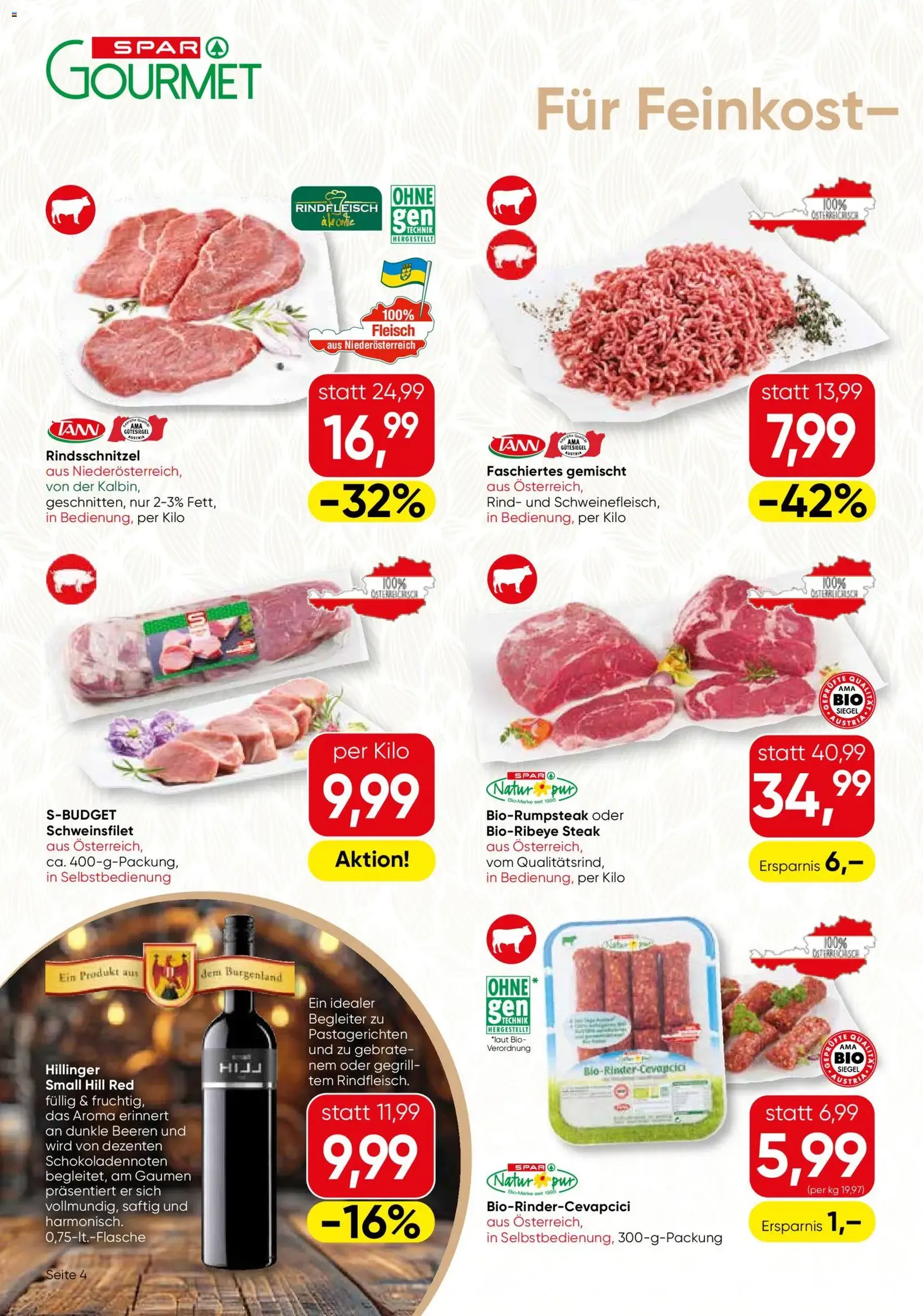 SPAR Gourmet Flugblatt - Gültiger Prospekt ab 27.08.2026, Seite 4 von insgesamt 12