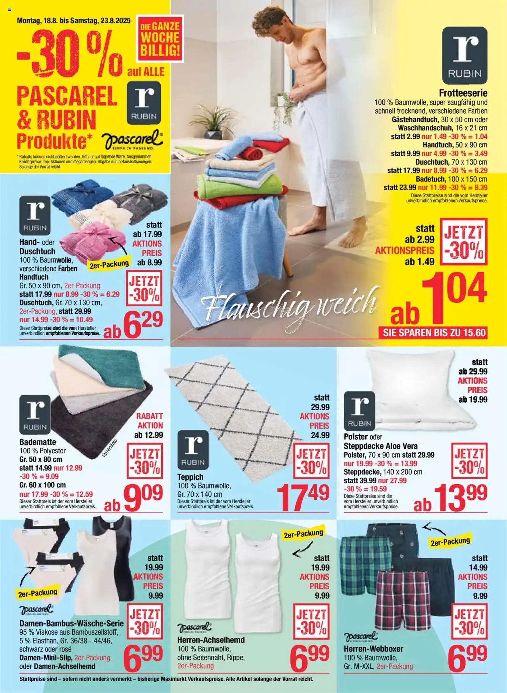 Maximarkt Flugblatt - Gültiger Prospekt ab 18.08.2025, Seite 18 von insgesamt 20 Maximarkt Flugblatt - Gültiger Prospekt ab 18.08.2025, Seite 18 von insgesamt 20