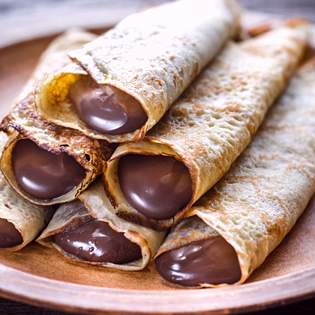 Previsualización de la receta Pancakes de Nutella