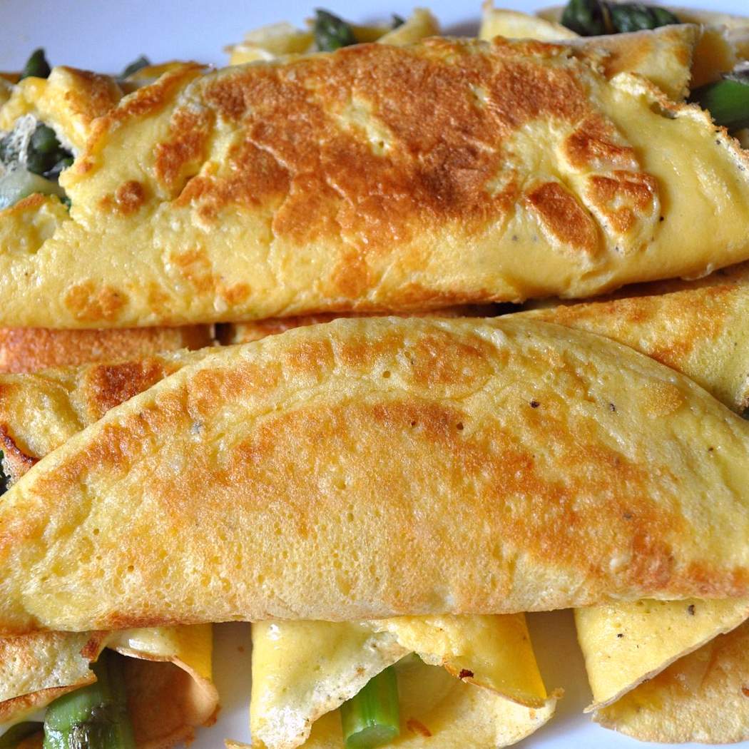 Crepe alla crema di asparagi