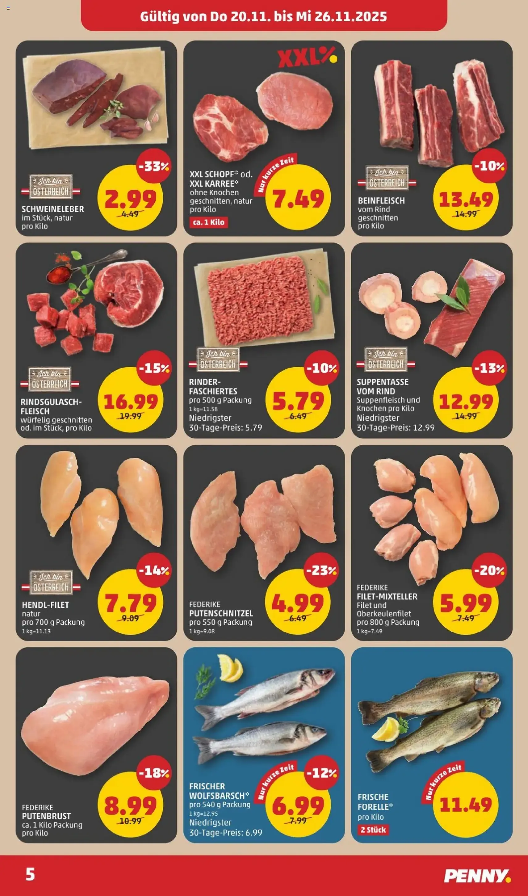 Penny Markt Flugblatt - Gültiger Prospekt ab 20.11.2025, Seite 5 von insgesamt 32