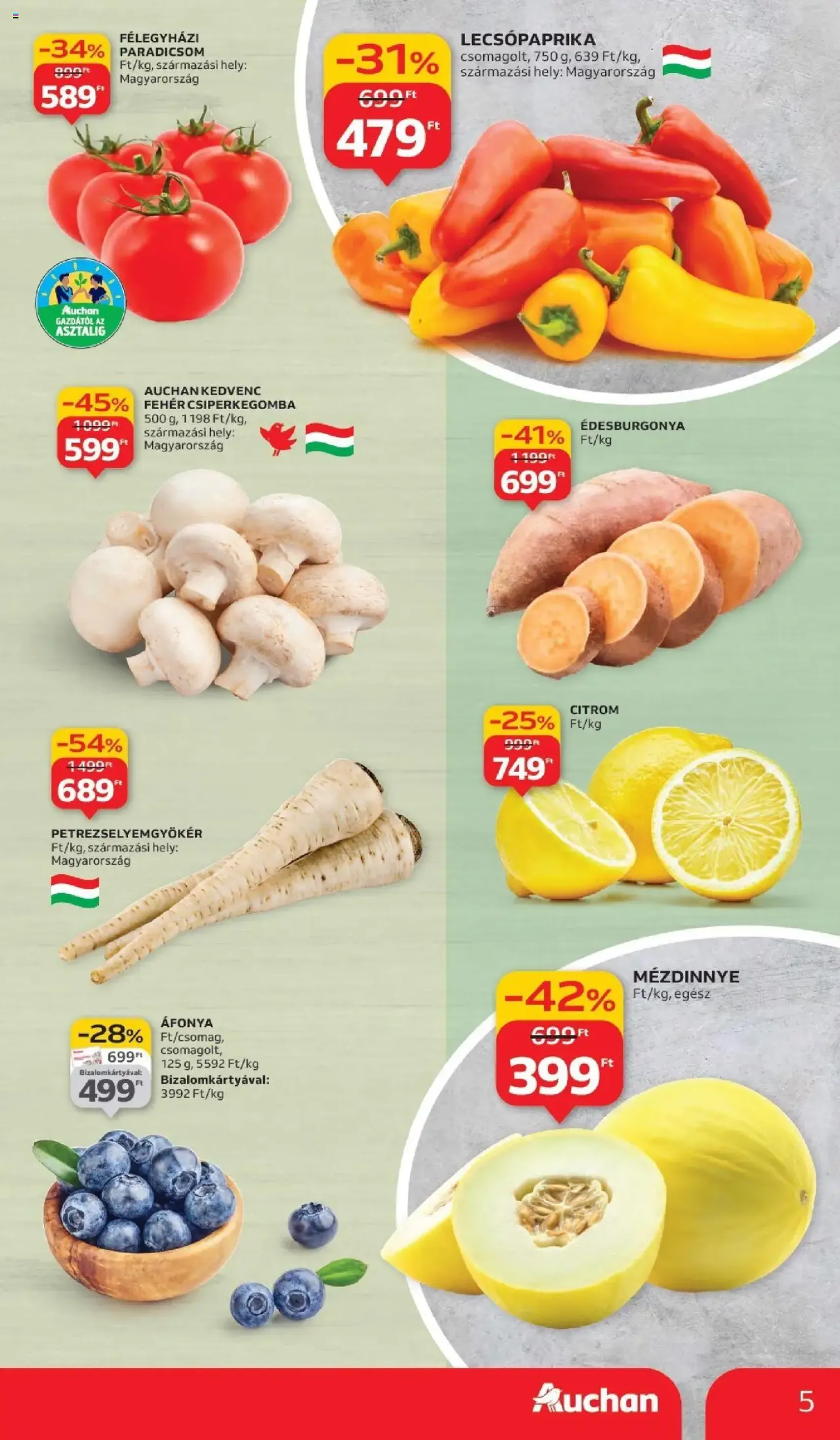 Auchan Akciós újság - 2025.09.11. érvényes szórólap 5 oldal 42 oldalból Auchan Akciós újság - 2025.09.11. érvényes szórólap 5 oldal 42 oldalból
