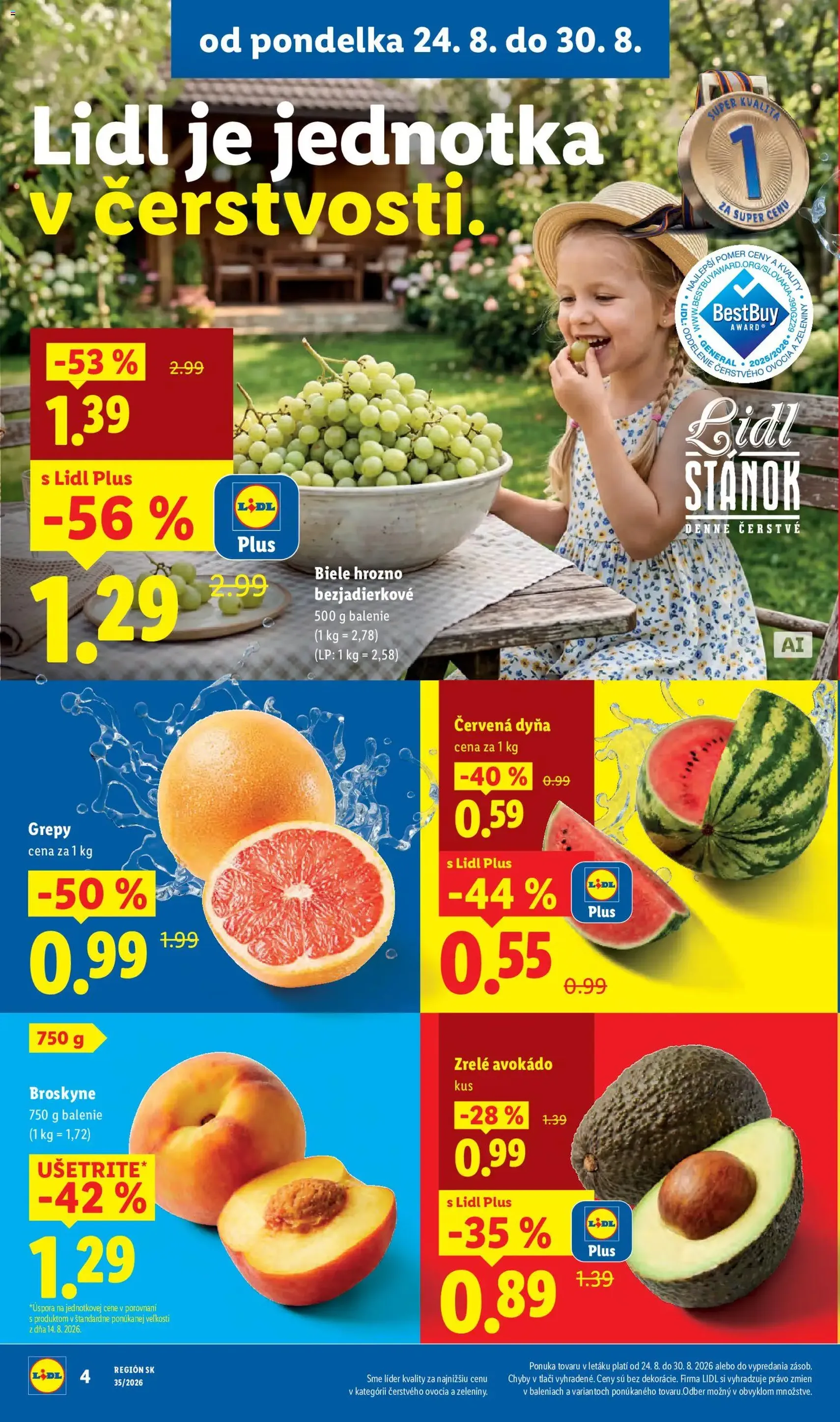 Lidl leták - platný leták od 24.08.2026 strana 8 z 99