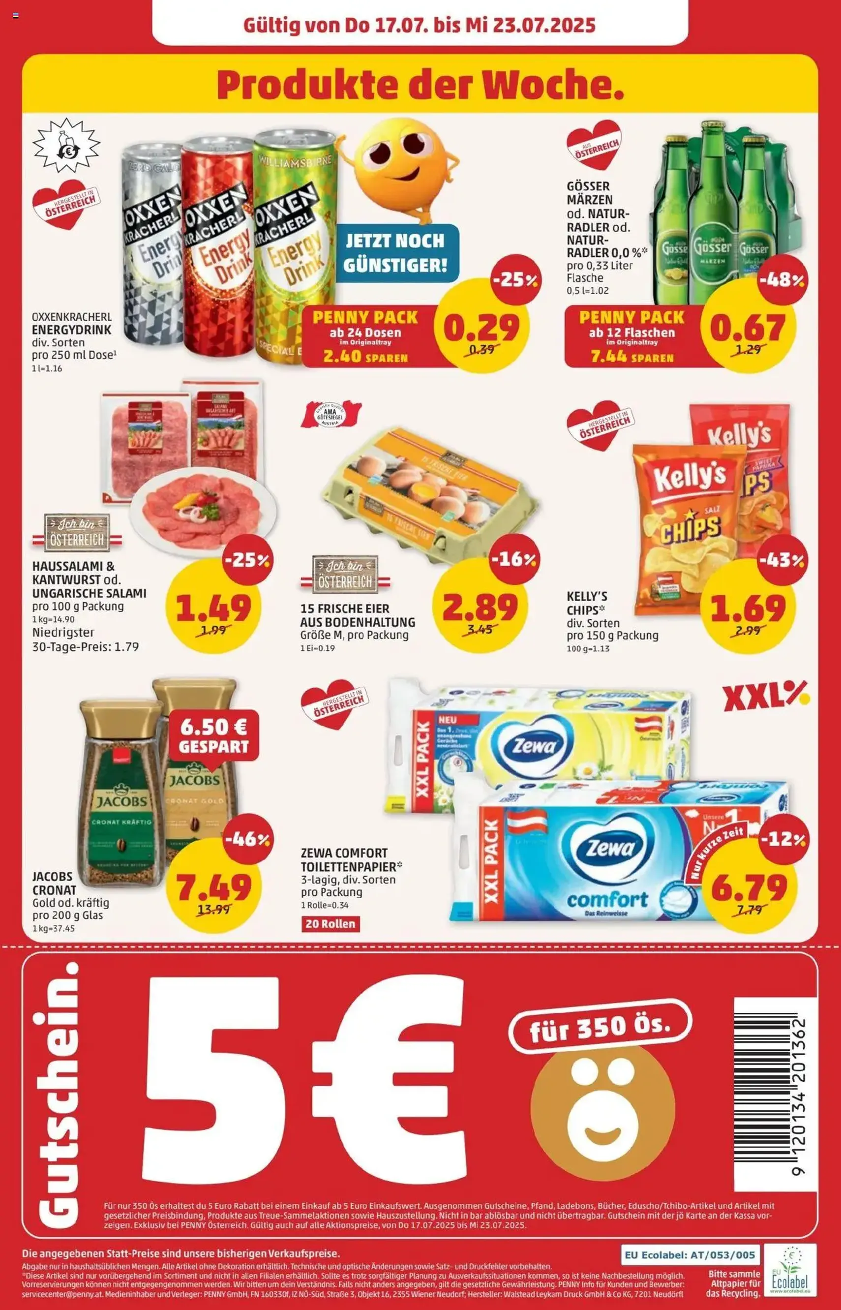 Penny Markt Flugblatt - Gültiger Prospekt ab 17.07.2025, Seite 28 von insgesamt 28 Penny Markt Flugblatt - Gültiger Prospekt ab 17.07.2025, Seite 28 von insgesamt 28