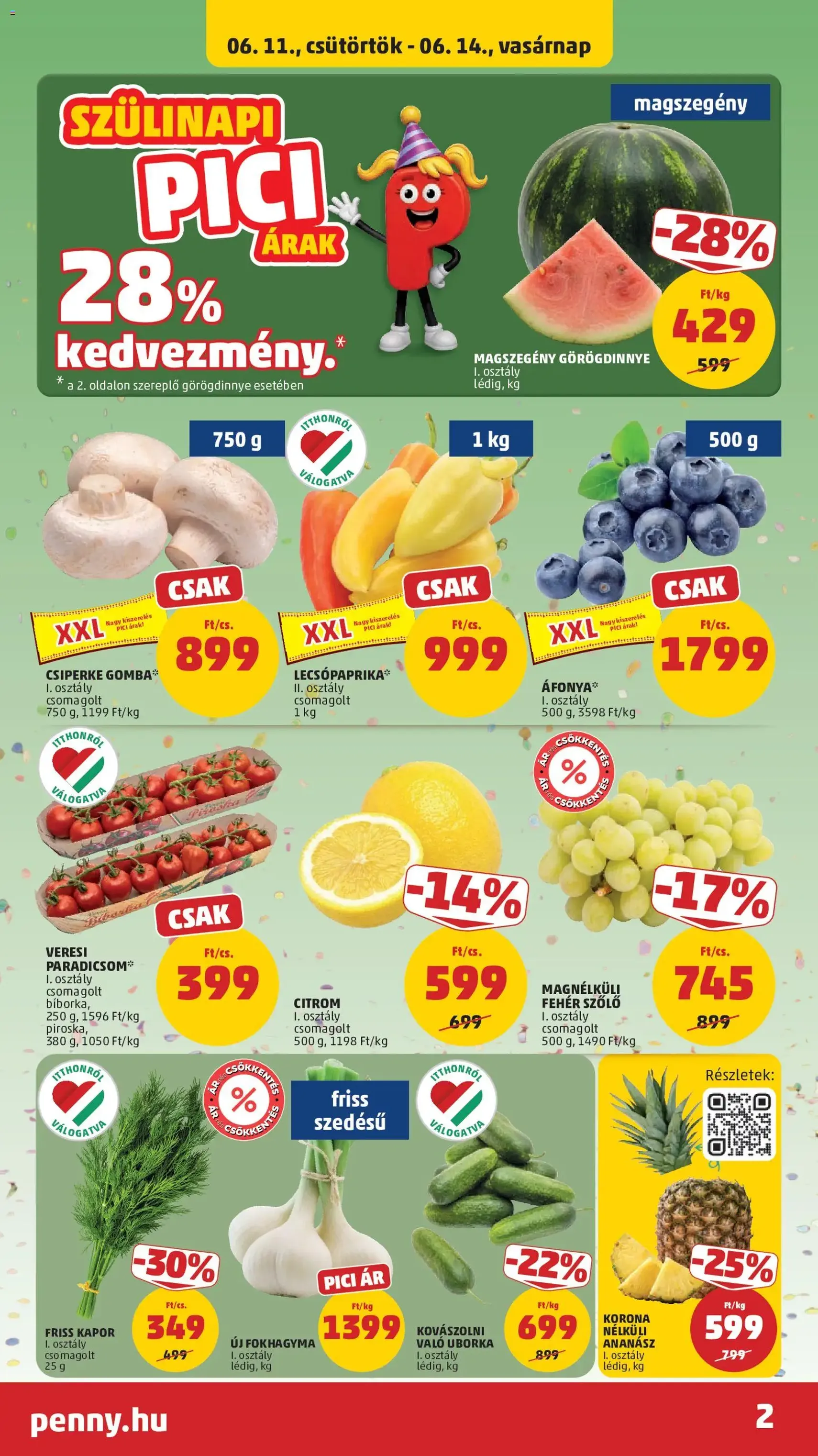 PENNY akciós újság - 2026.06.11. érvényes szórólap 2 oldal 50 oldalból