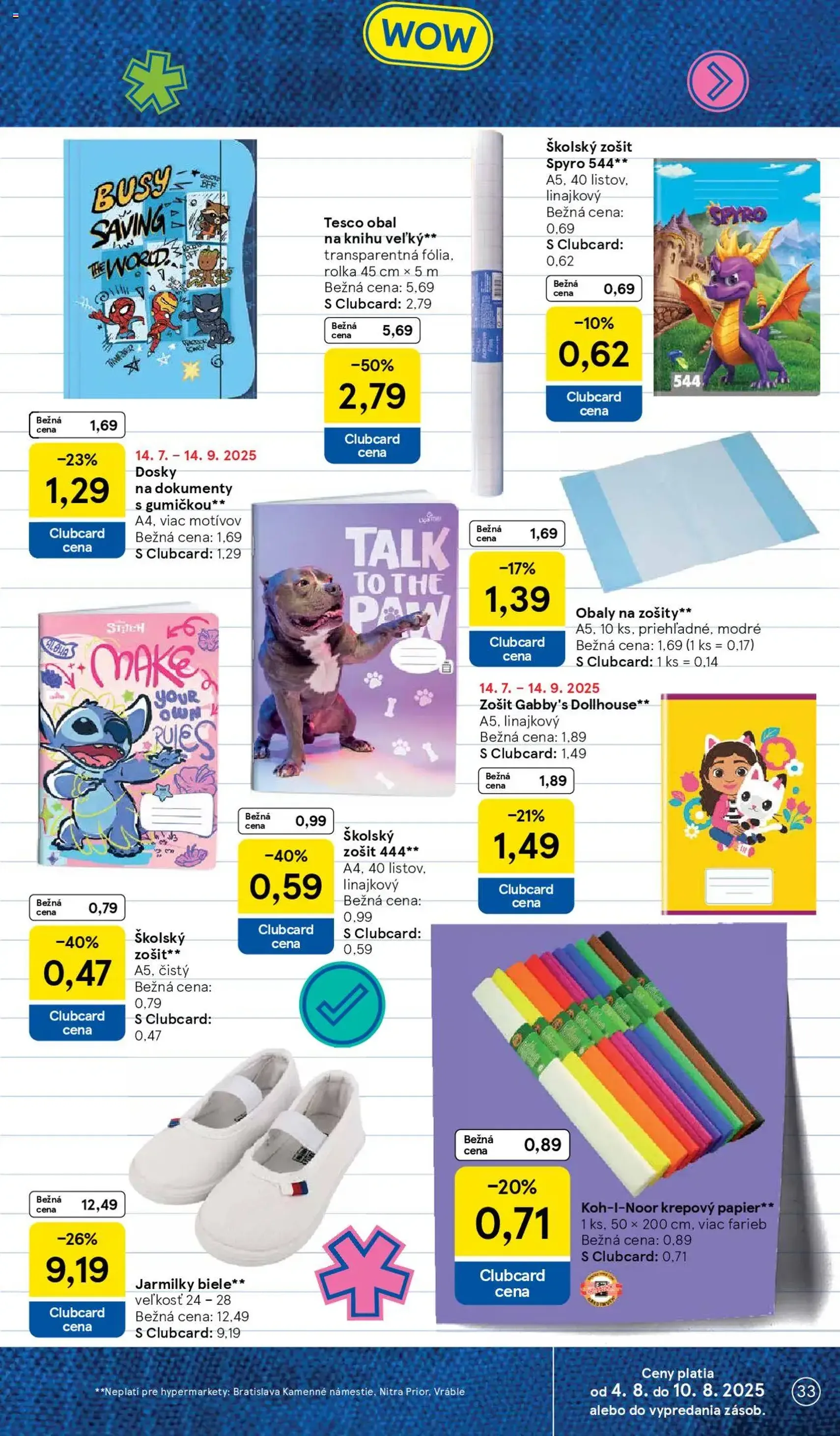Tesco Hypermarket - leták - platný leták od 06.08.2025 strana 33 z 41 Tesco Hypermarket - leták - platný leták od 06.08.2025 strana 33 z 41
