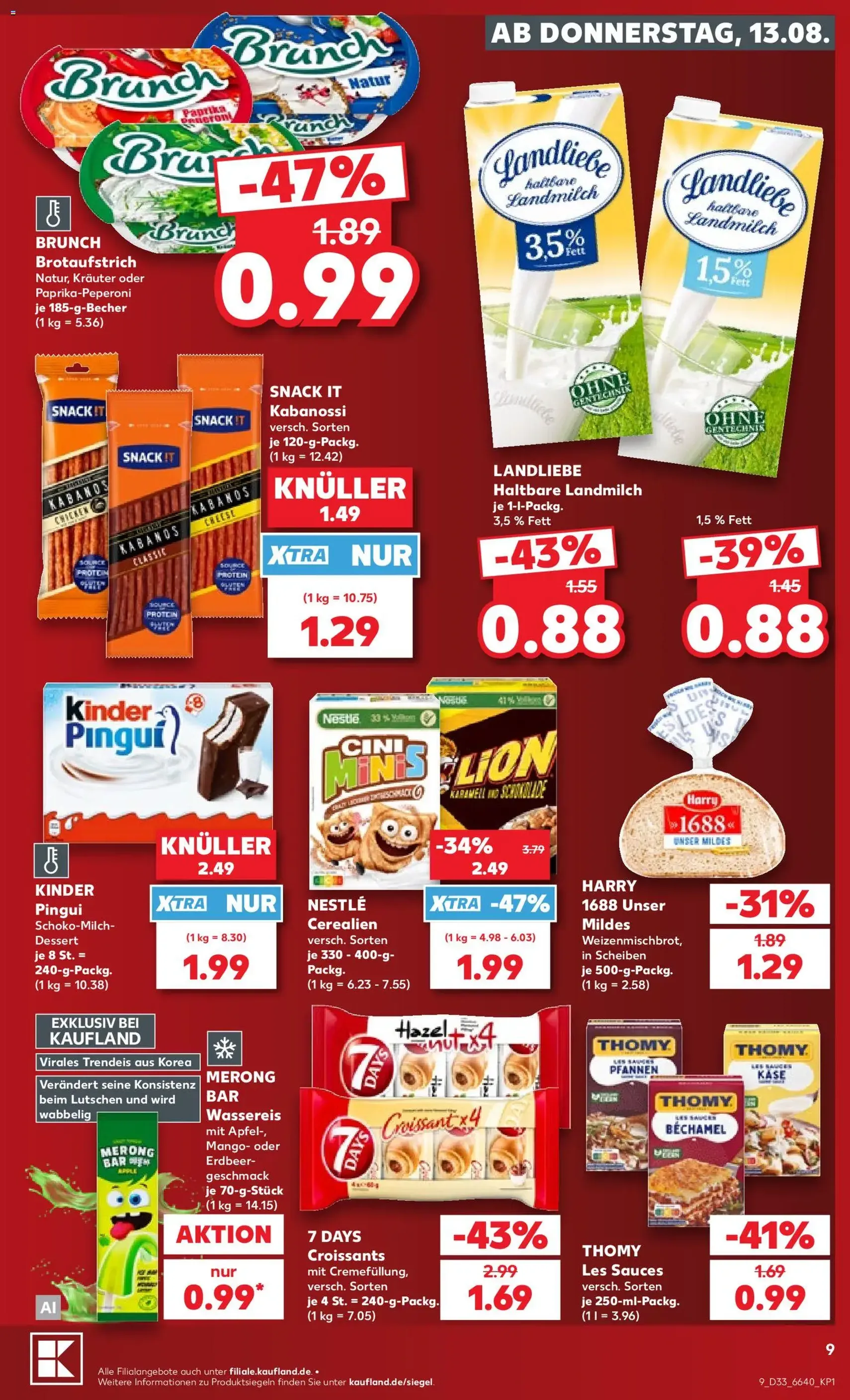 Kaufland Prospekt - Gültiger Prospekt ab 13.08.2026, Seite 9 von insgesamt 54