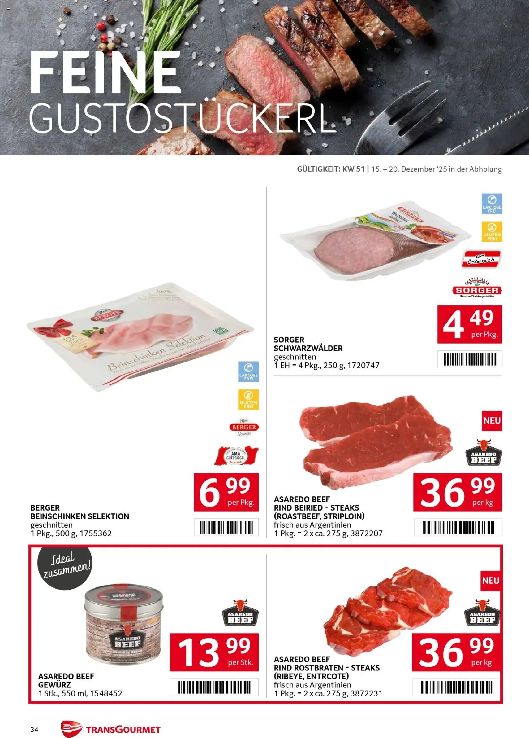 Transgourmet Flugblatt - Gültiger Prospekt ab 15.12.2025, Seite 33 von insgesamt 39