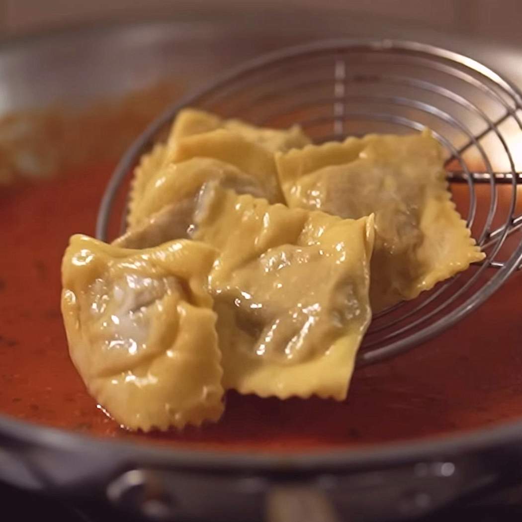 Ravioli fatti in casa ripieno
