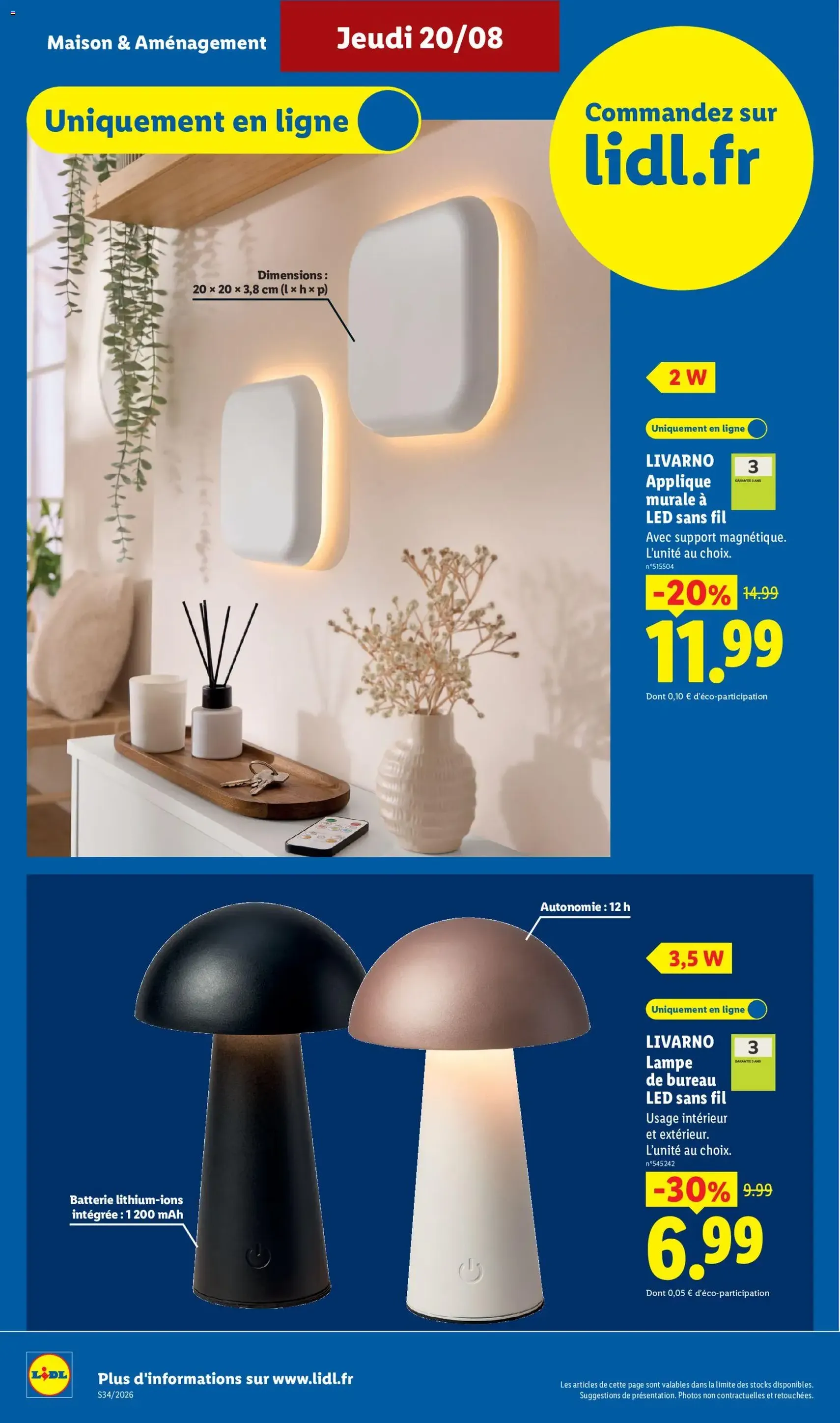 LIDL catalogue - brochure valable à partir du 20/08/2026, page 6 sur 54