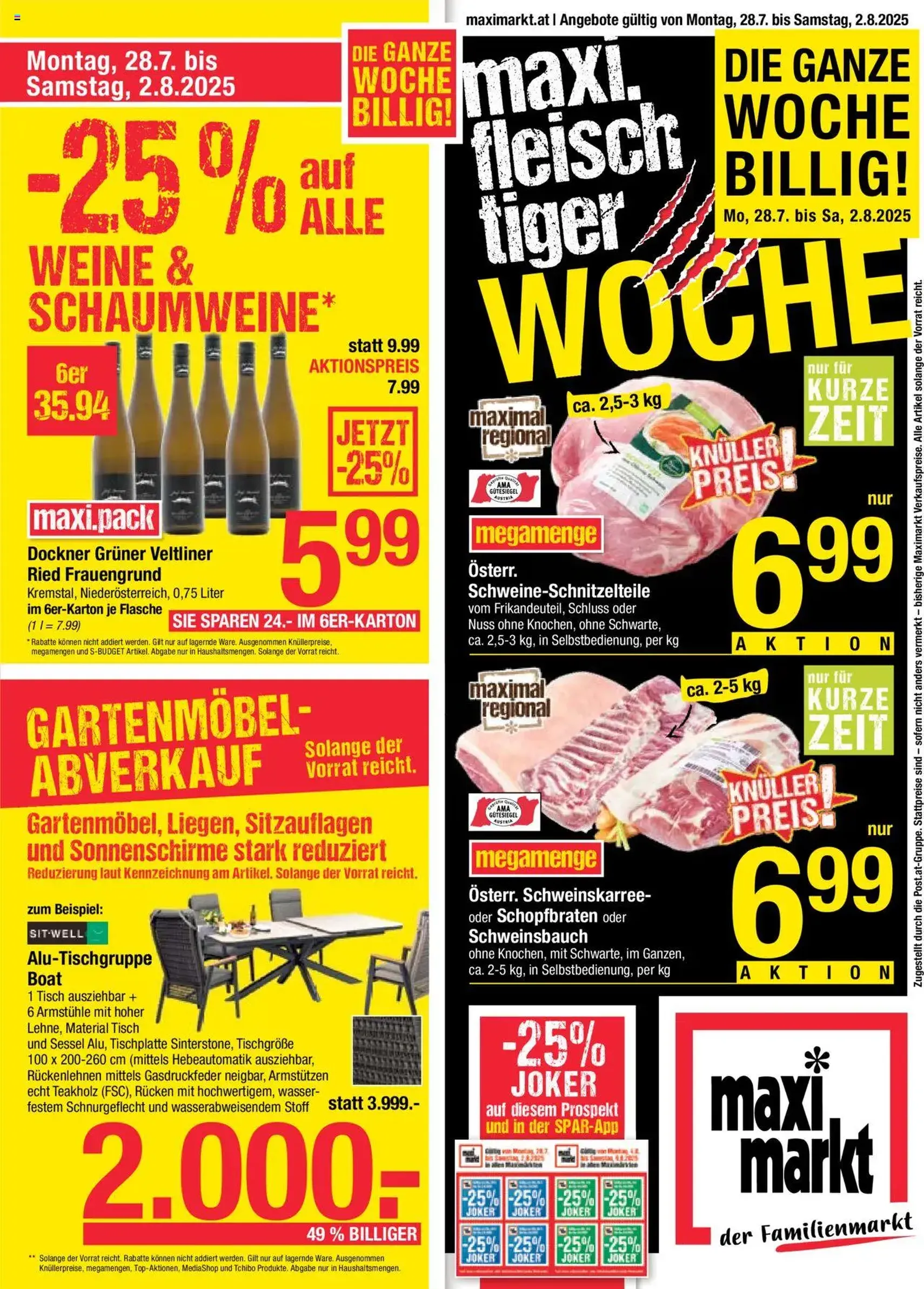 Maximarkt Flugblatt - Gültiger Prospekt ab 28.07.2025, Seite 1 von insgesamt 20 Maximarkt Flugblatt - Gültiger Prospekt ab 28.07.2025, Seite 1 von insgesamt 20