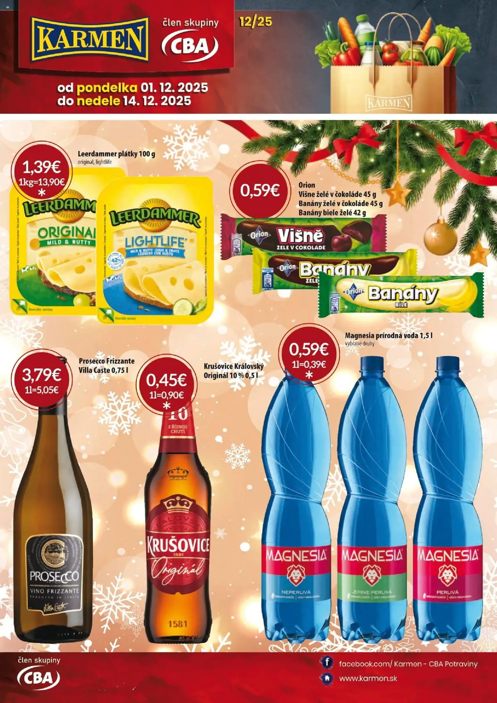 KARMEN CBA leták - platný leták od 01.12.2025 strana 1 z 32