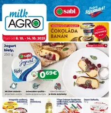 Milk Agro leták - náhľad letáku platný od 08.10.2025
