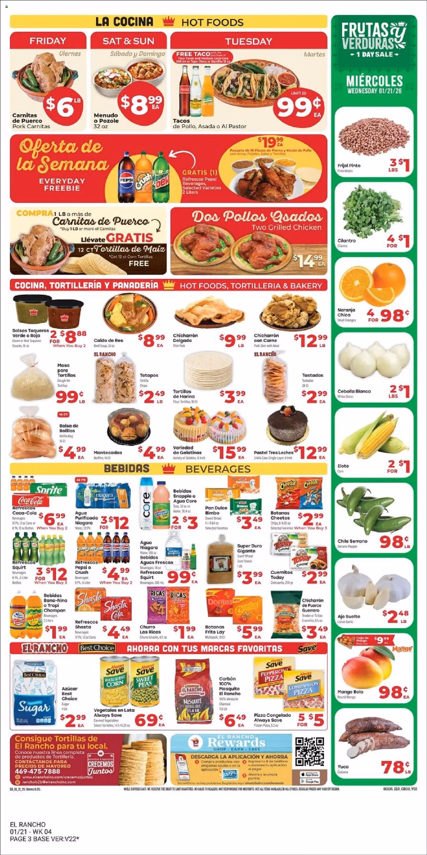 El Rancho - Weekly Ad - valid flyer from 01/21/2026, page 3 of 4