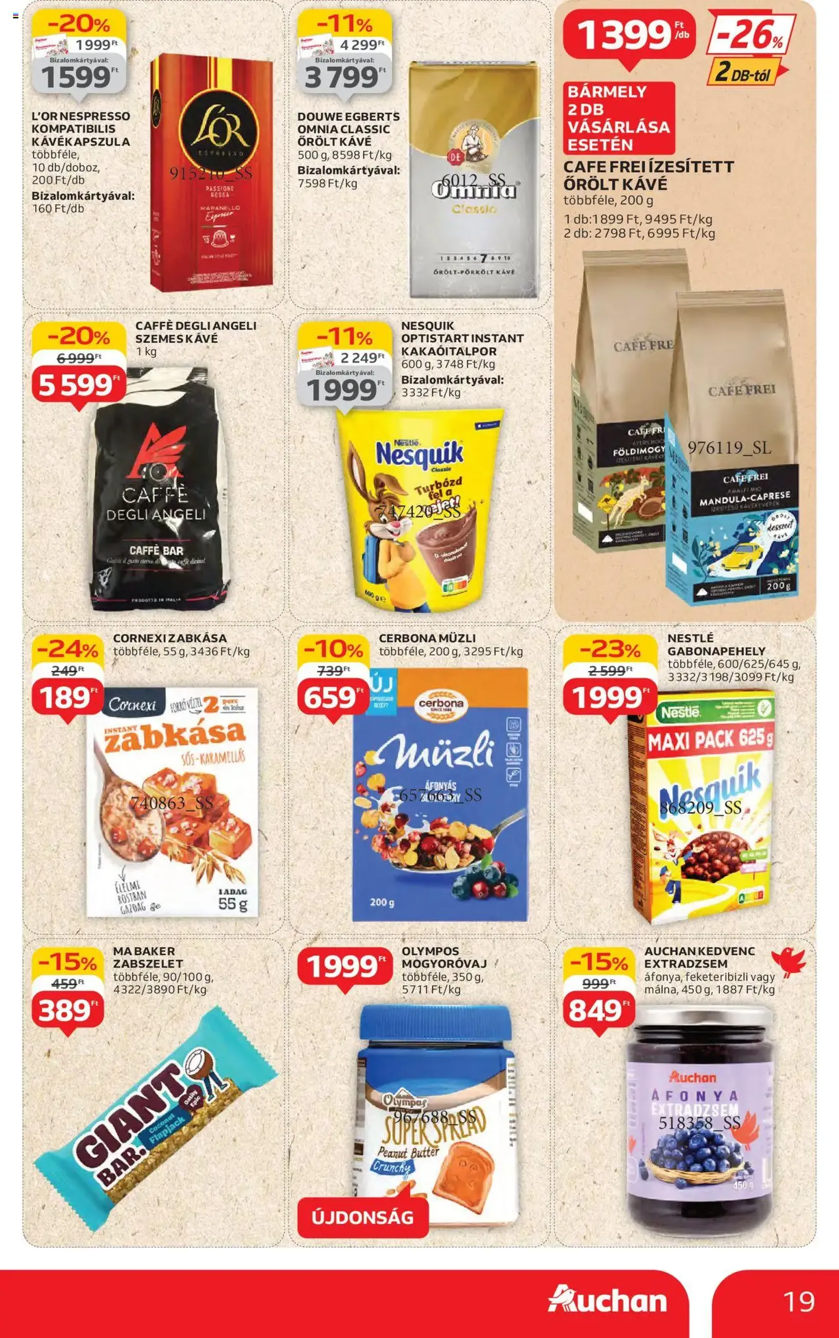 Auchan Akciós újság - 2025.07.17. érvényes szórólap 19 oldal 44 oldalból Auchan Akciós újság - 2025.07.17. érvényes szórólap 19 oldal 44 oldalból