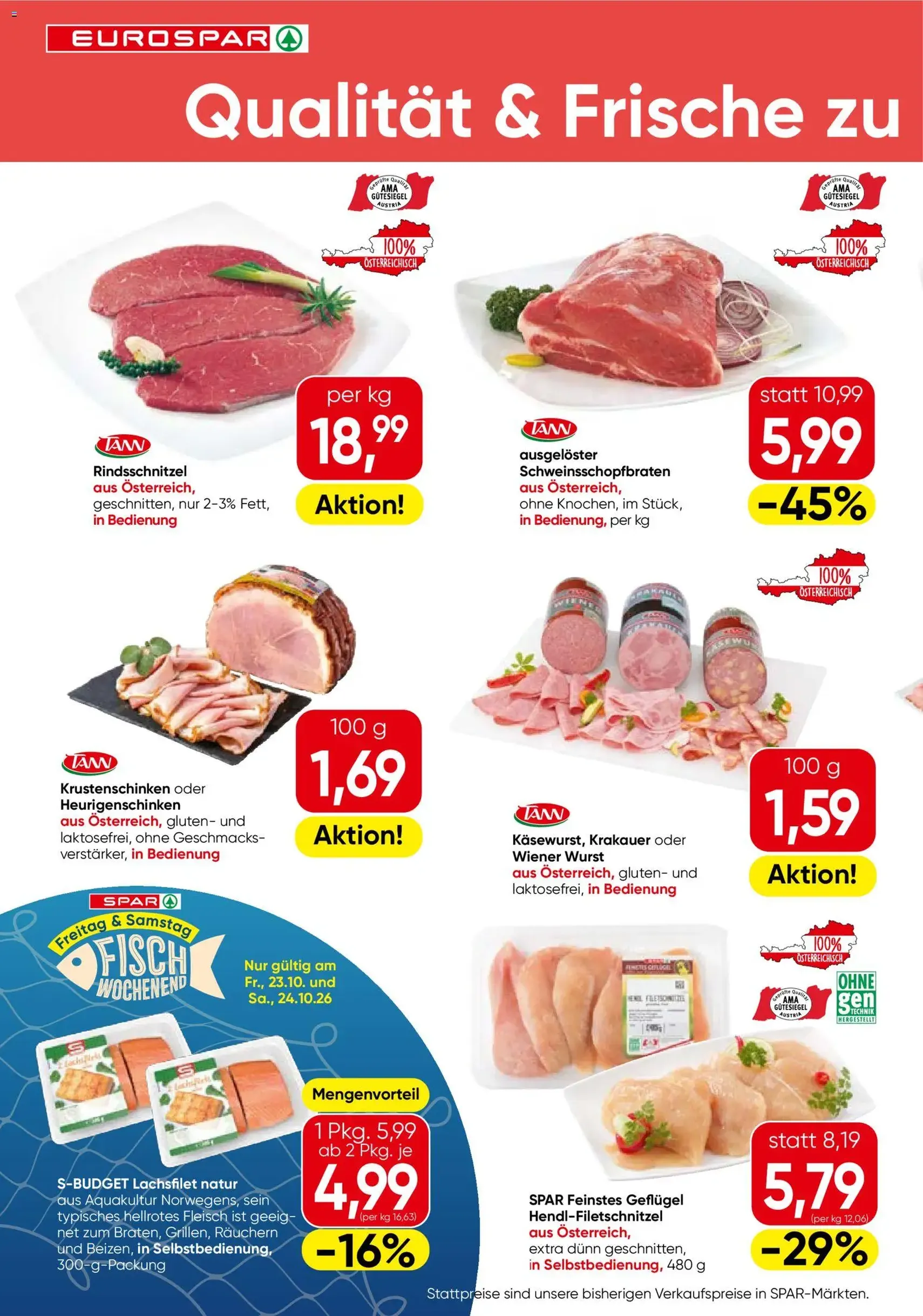 Eurospar Flugblatt - Gültiger Prospekt ab 22.10.2026, Seite 2 von insgesamt 16