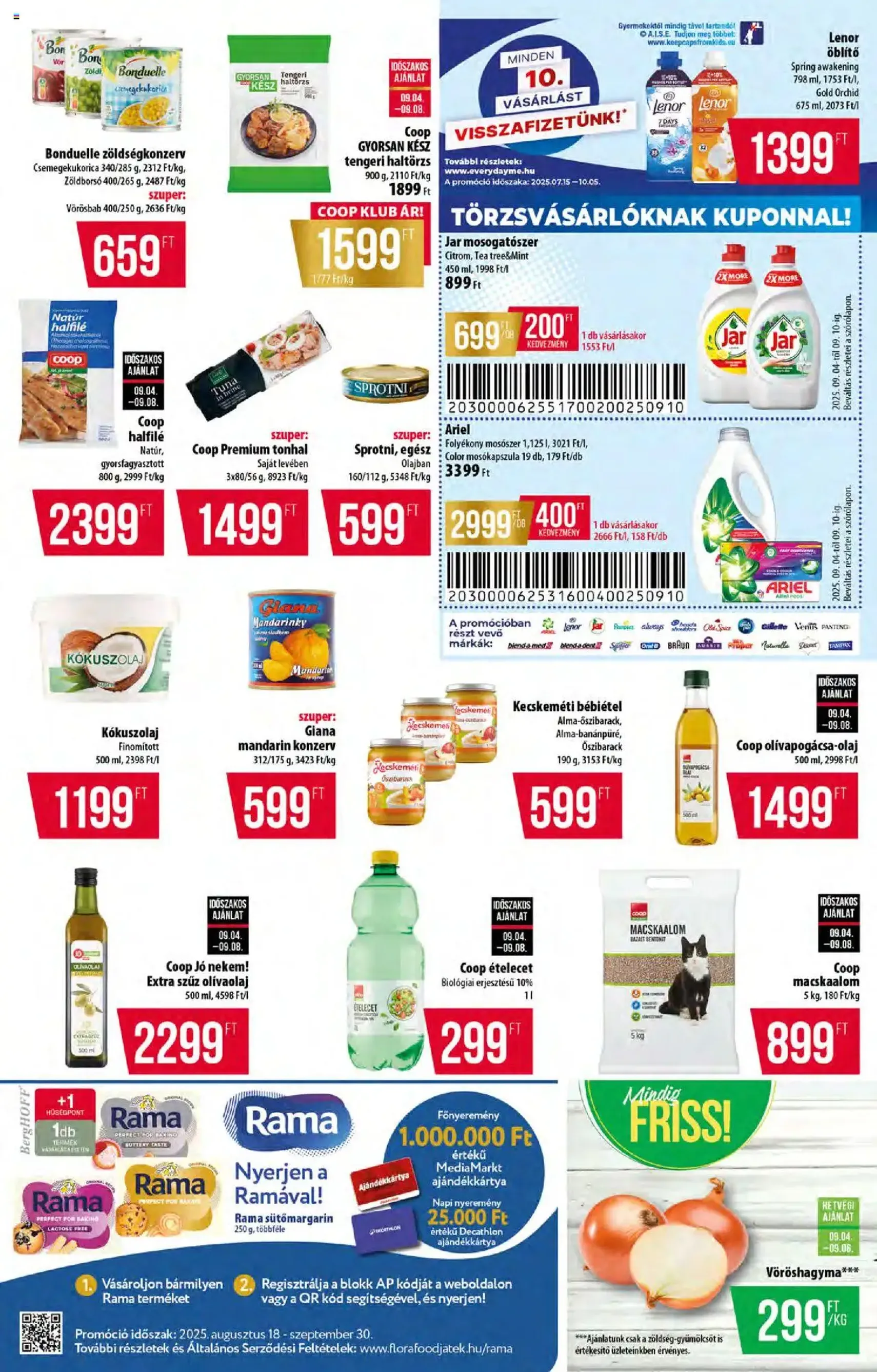 COOP Akciós újság - 2025.09.04. érvényes szórólap 9 oldal 12 oldalból COOP Akciós újság - 2025.09.04. érvényes szórólap 9 oldal 12 oldalból