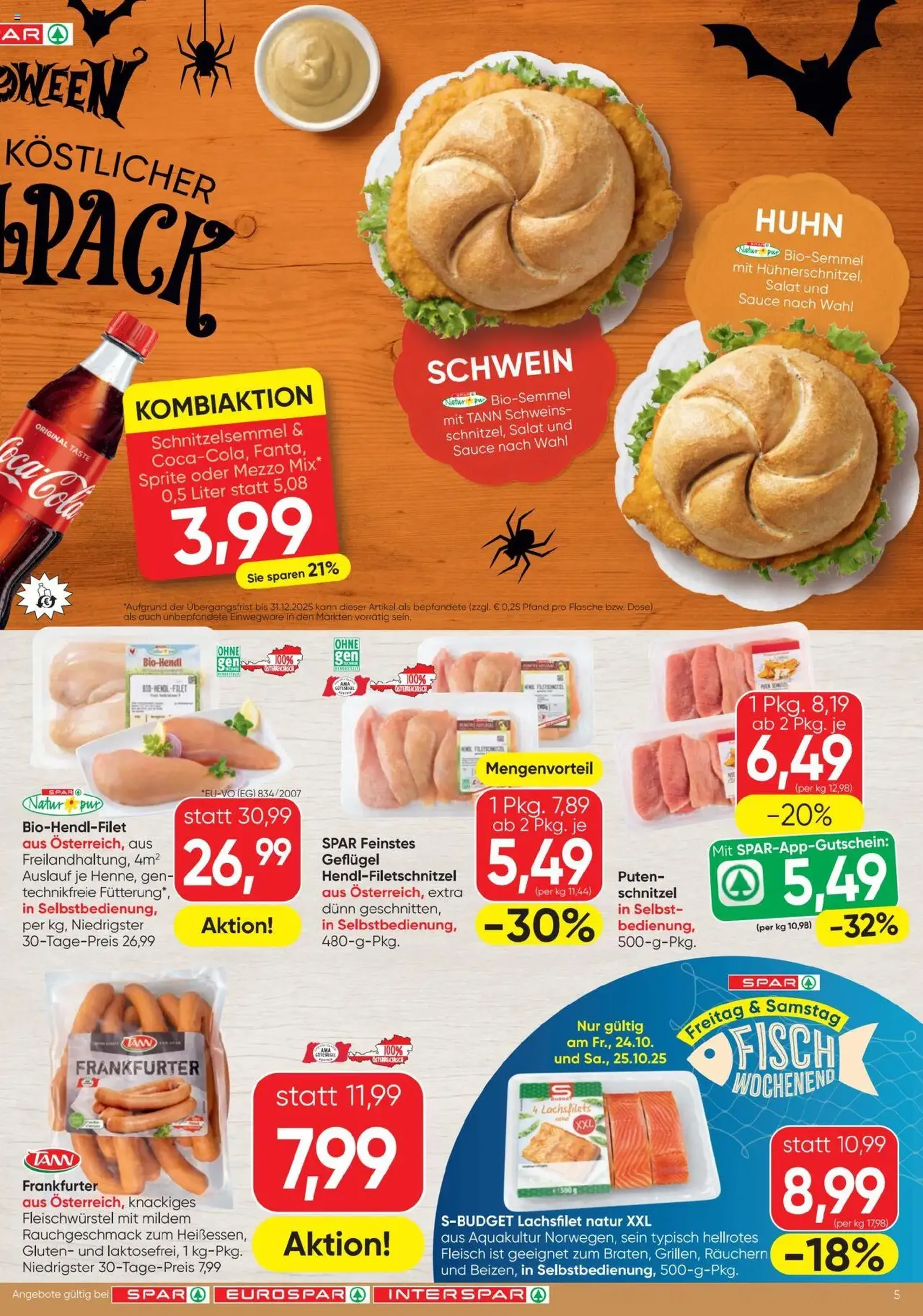 Spar Flugblatt - Gültiger Prospekt ab 23.10.2025, Seite 5 von insgesamt 20 Spar Flugblatt - Gültiger Prospekt ab 23.10.2025, Seite 5 von insgesamt 20