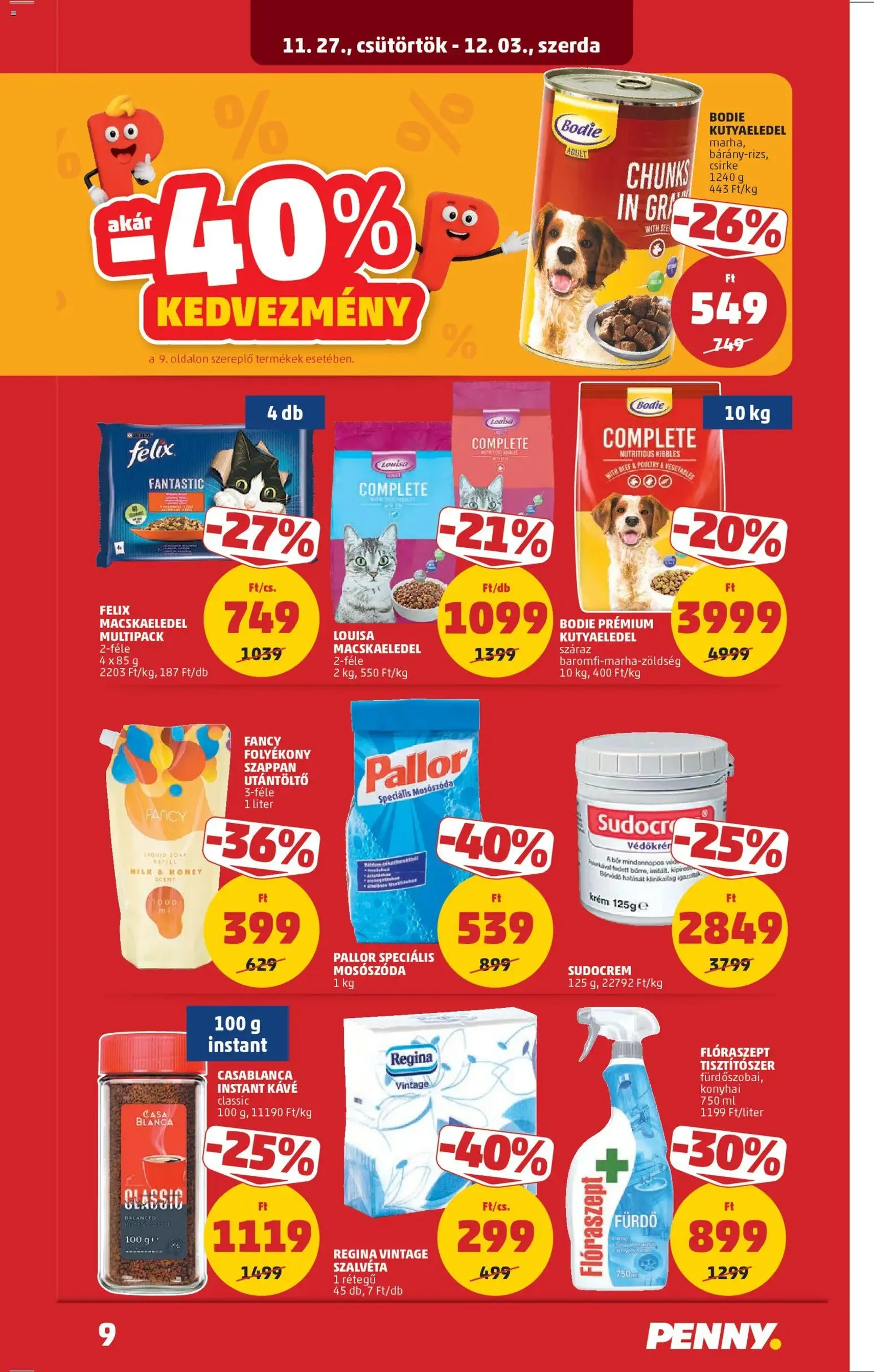 PENNY Akciós újság - 2025.11.27. érvényes szórólap 13 oldal 46 oldalból