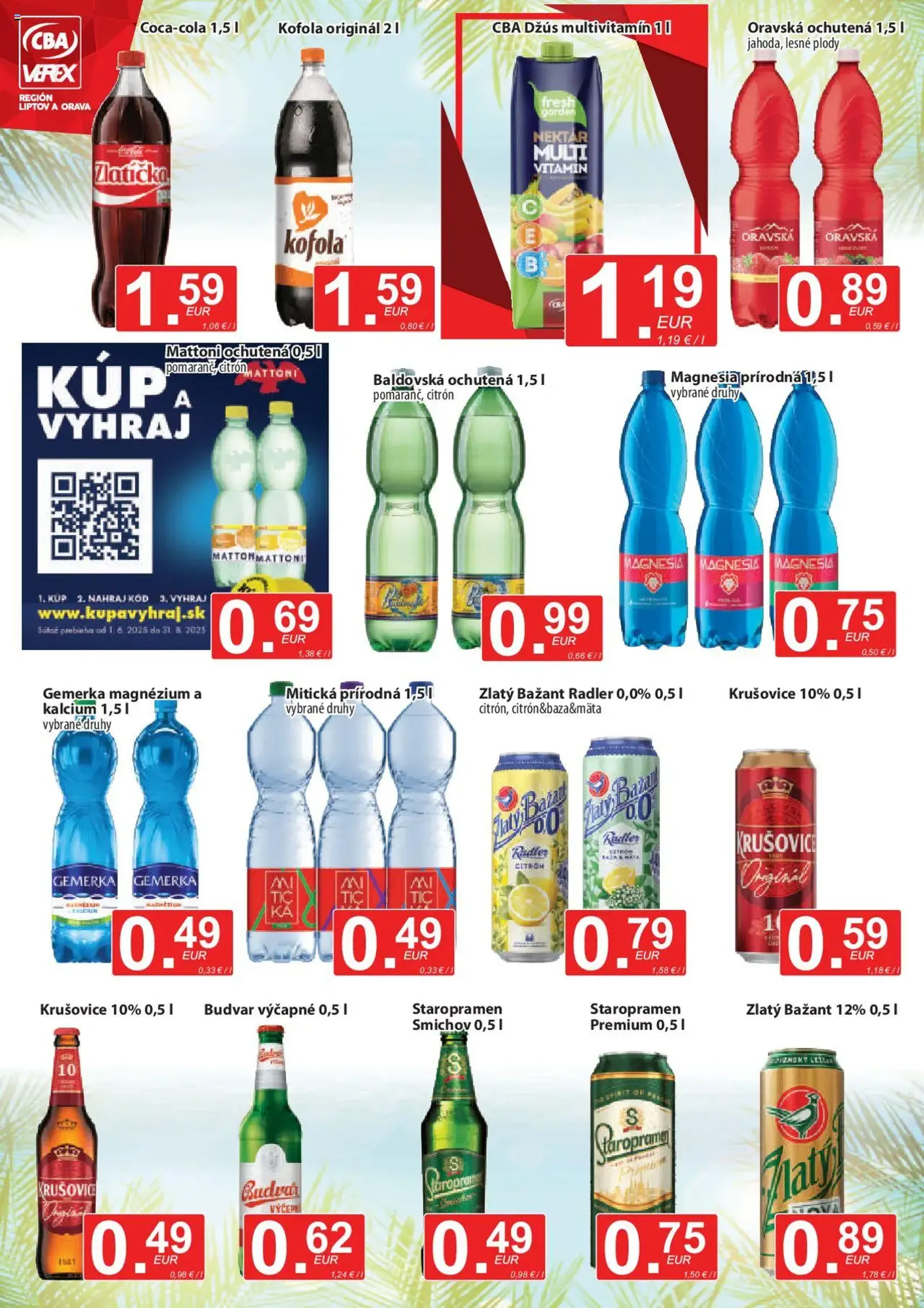 CBA Verex leták - platný leták od 17.07.2025 strana 10 z 12 CBA Verex leták - platný leták od 17.07.2025 strana 10 z 12