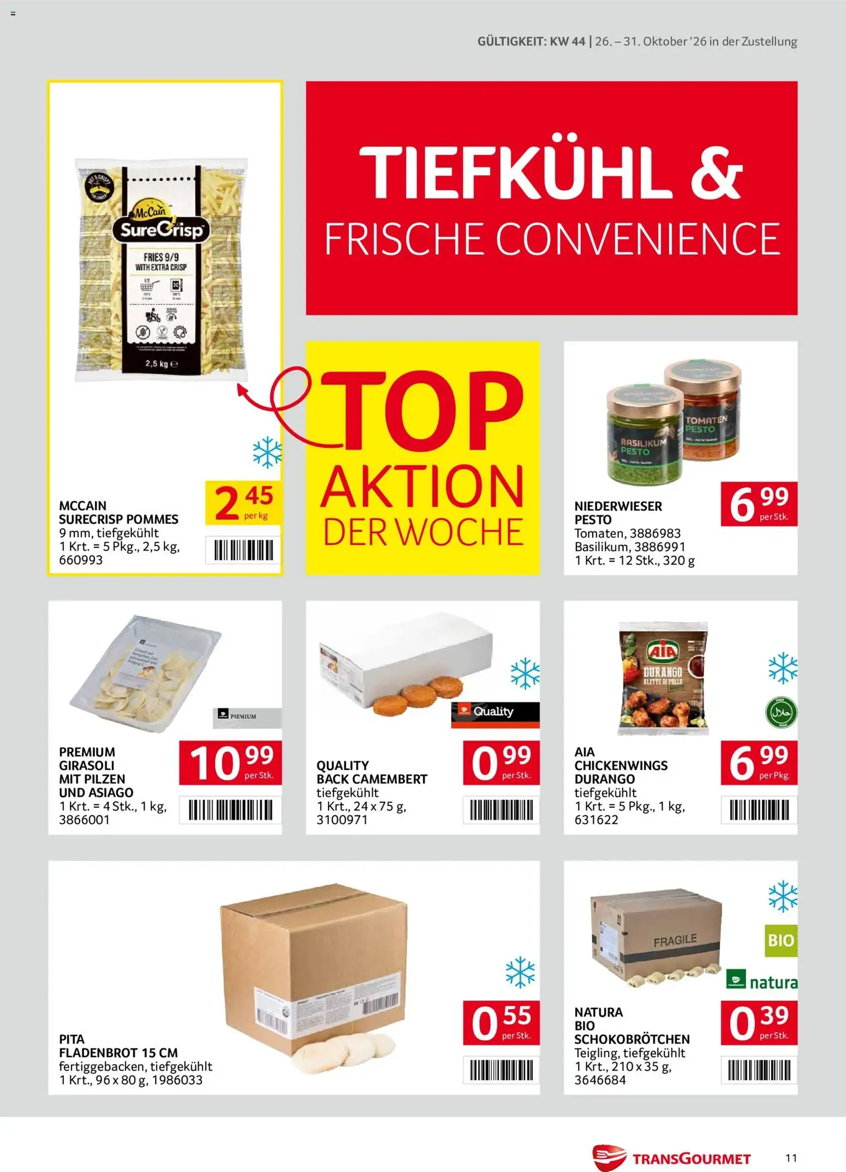 Transgourmet Flugblatt - Gültiger Prospekt ab 26.10.2026, Seite 11 von insgesamt 28