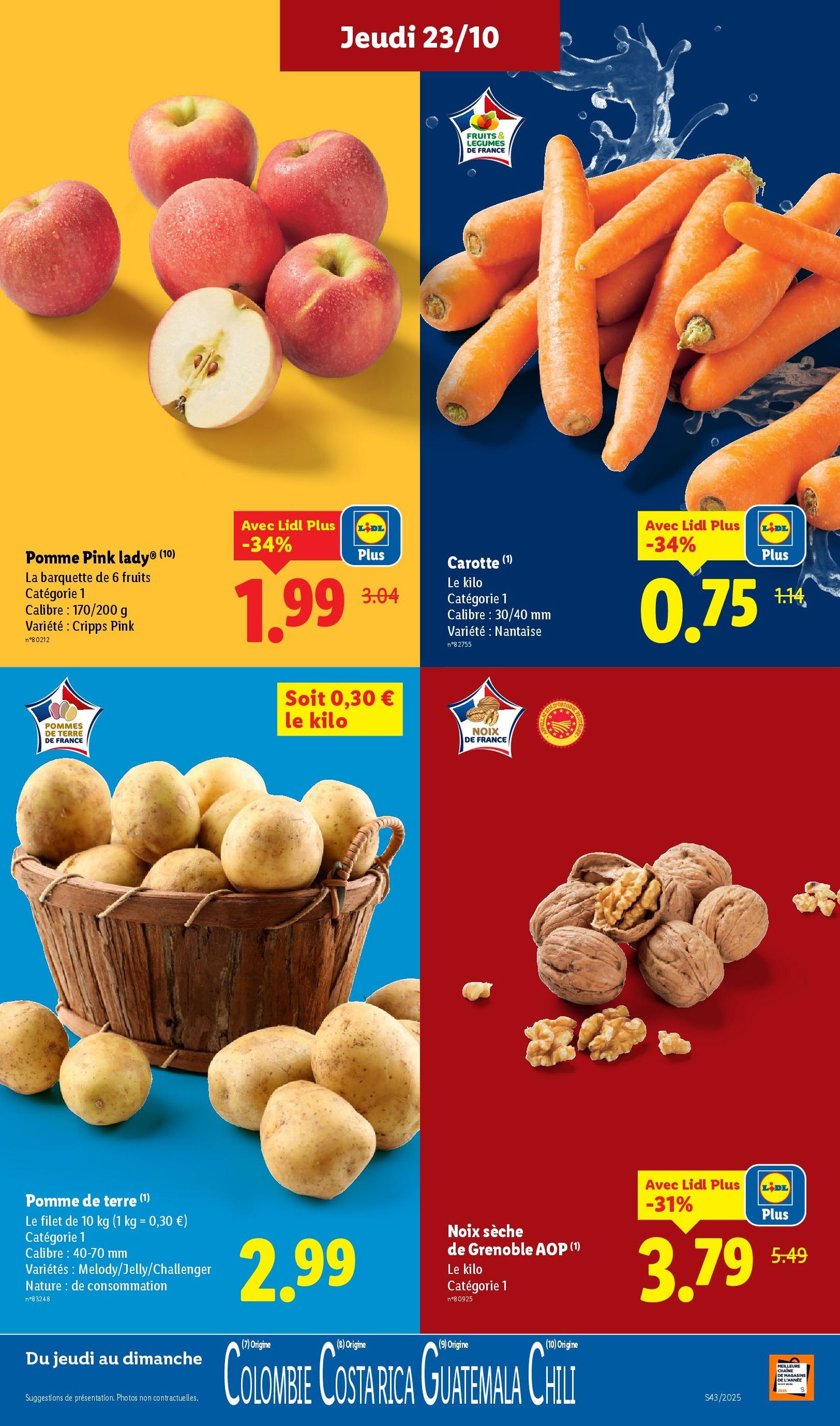LIDL catalogue semaine 43 - brochure valable à partir du 23/10/2025, page 3 sur 84 LIDL catalogue semaine 43 - brochure valable à partir du 23/10/2025, page 3 sur 84