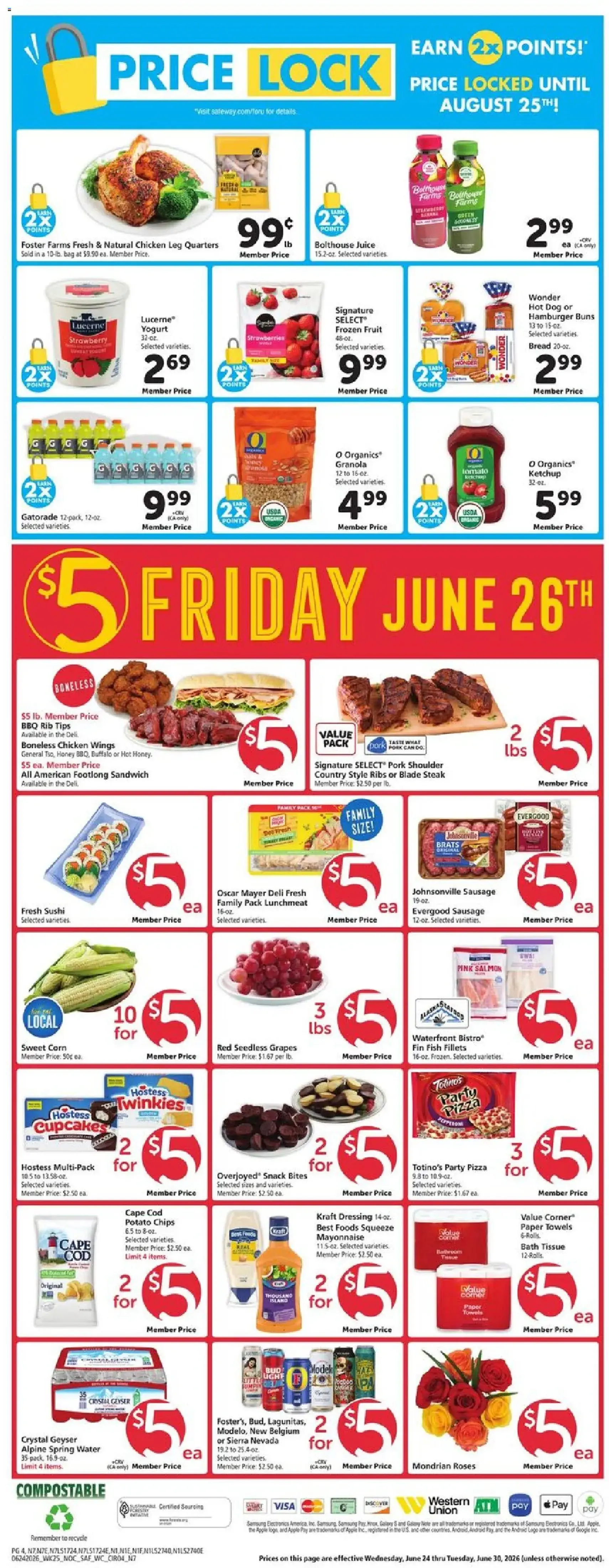Safeway Weekly Ad - valid flyer from 06/24/2026, page 6 of 12
