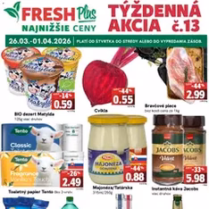 Fresh leták - náhľad letáku platný od 26.03.2026
