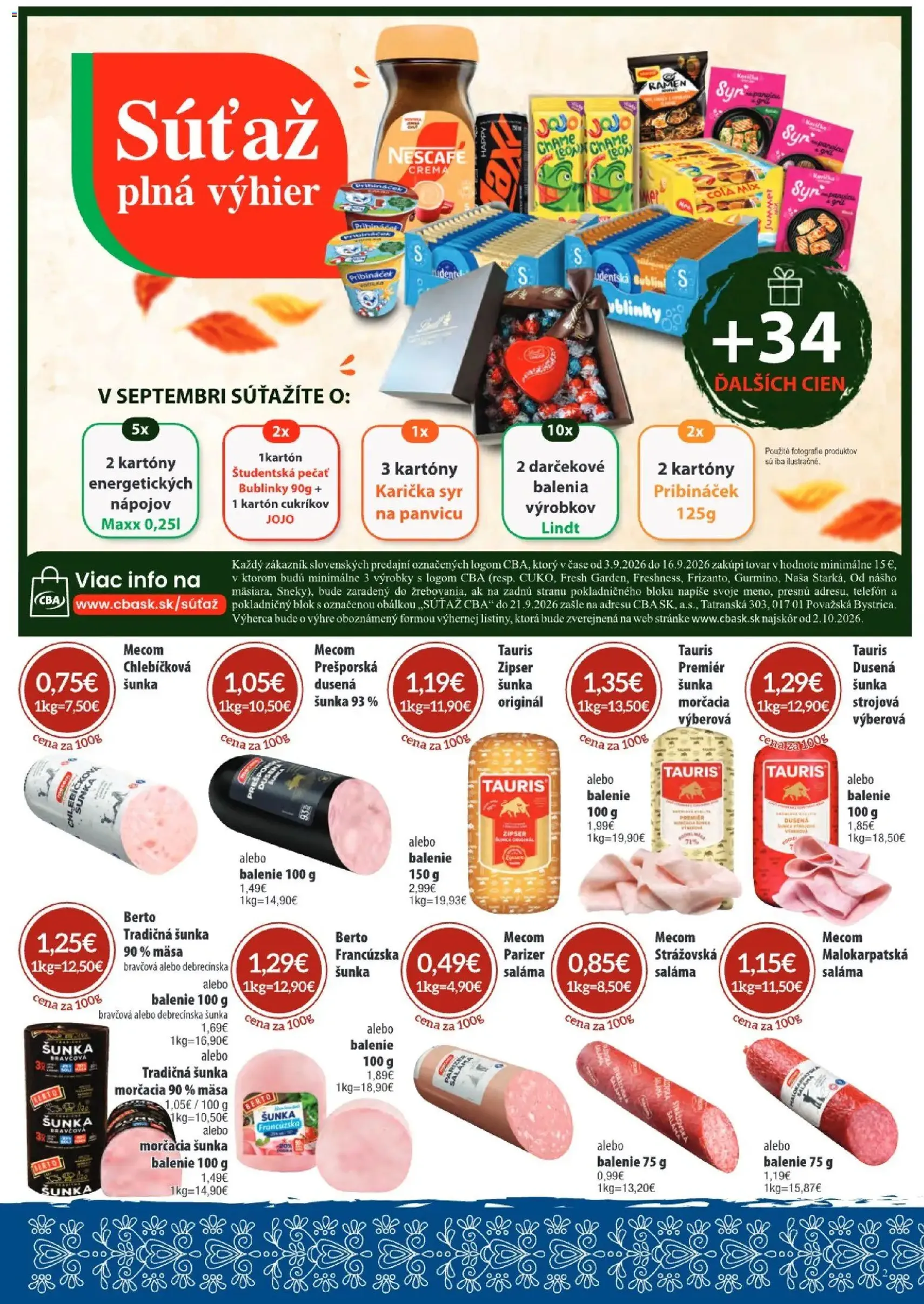 KARMEN CBA leták - platný leták od 03.09.2026 strana 2 z 24