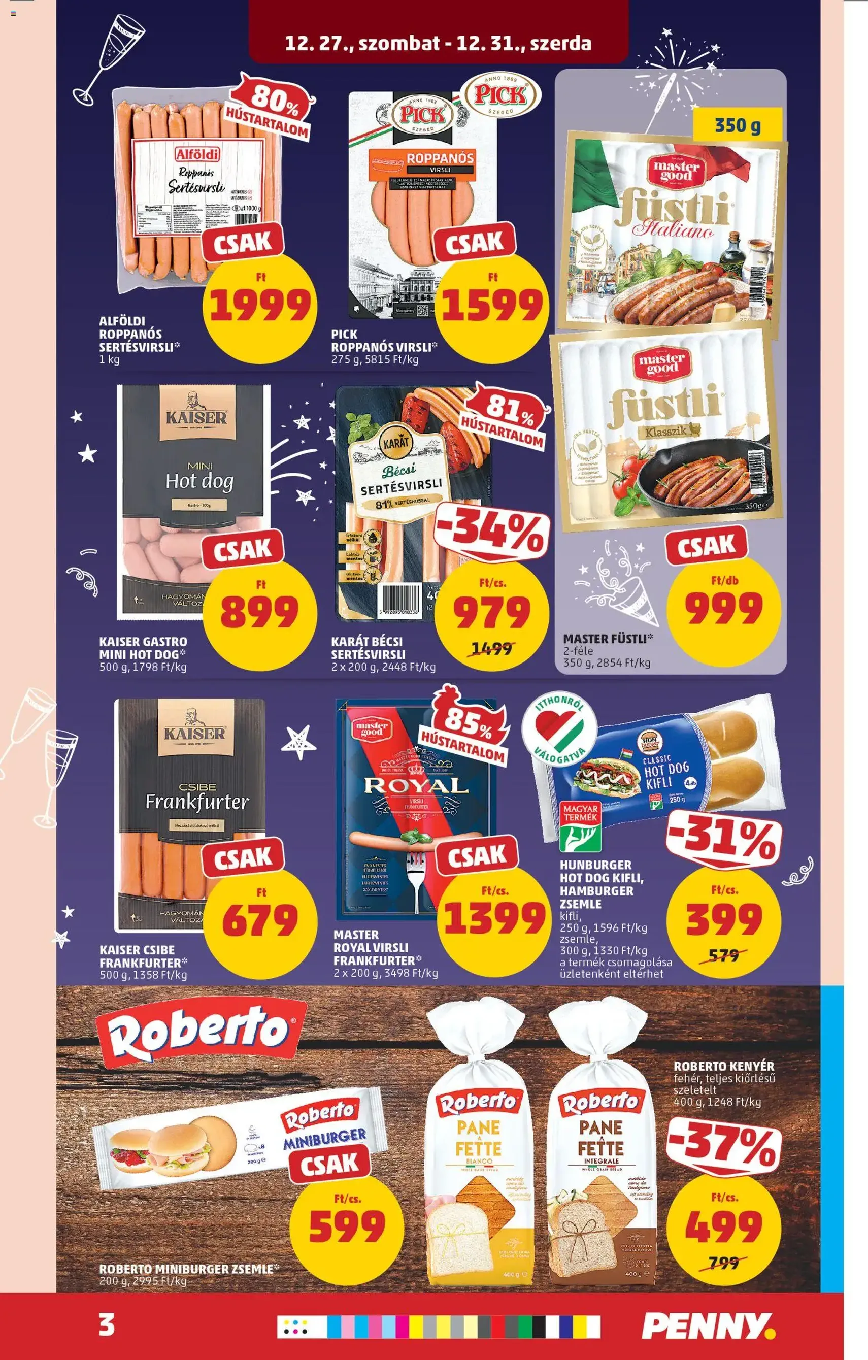 PENNY Akciós újság - 2025.12.27. érvényes szórólap 3 oldal 30 oldalból