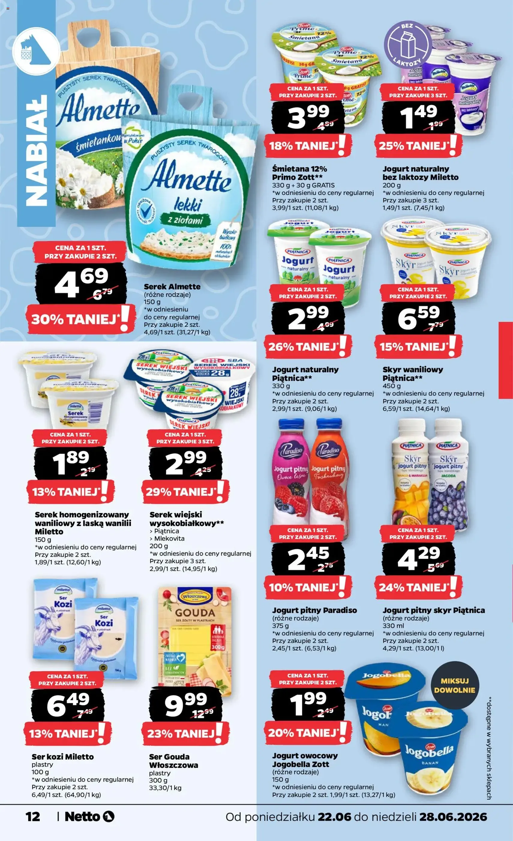 Netto gazetka od poniedziałku spożywcza - ważny gazetka od 22.06.2026 strona 12 z 35