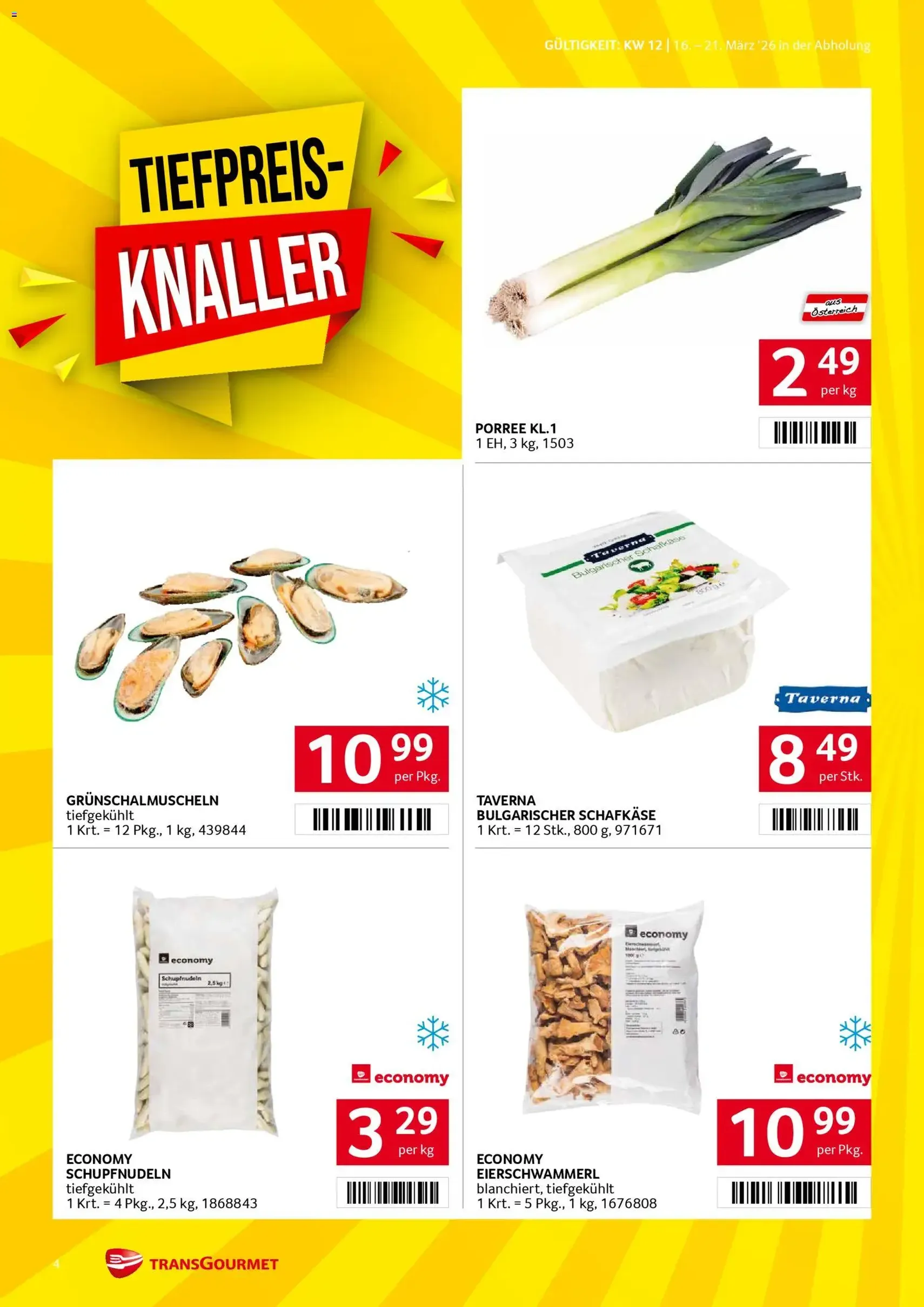 Transgourmet Flugblatt - Gültiger Prospekt ab 16.03.2026, Seite 4 von insgesamt 36