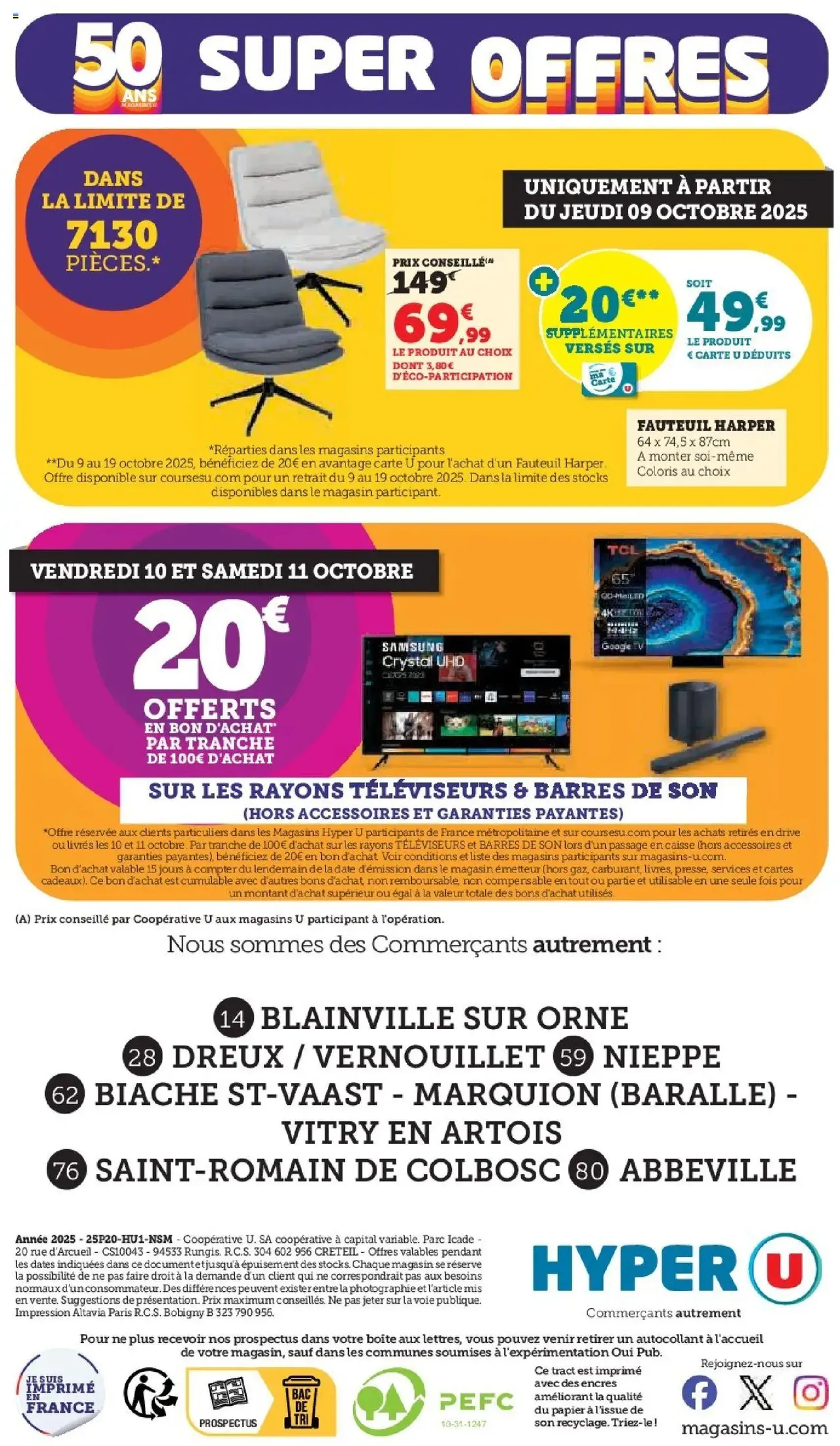 Hyper U catalogue - brochure valable à partir du 07/10/2025, page 44 sur 44